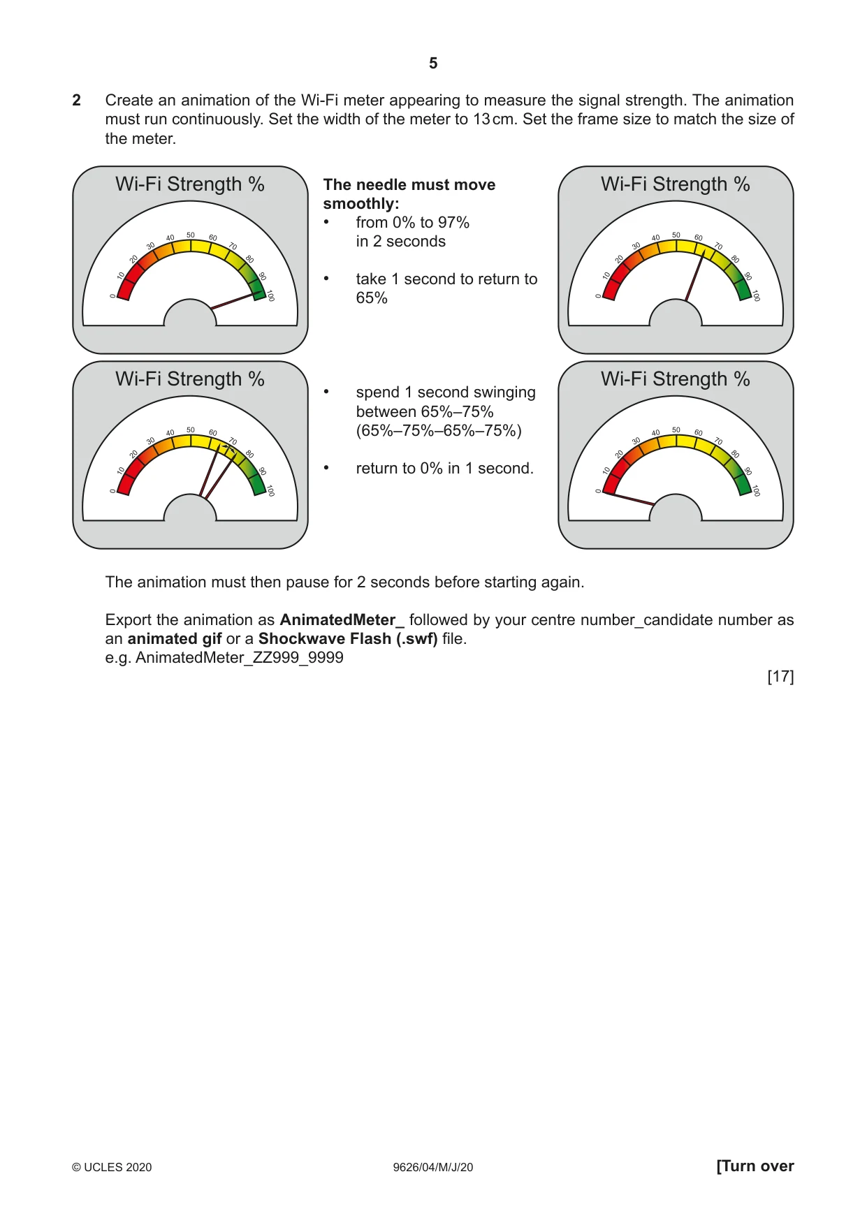 Cambridge A Level Information Technology (from 2017) 9626 2020 May/June Paper 4 · Variant 0 question paper, page 5 of 8