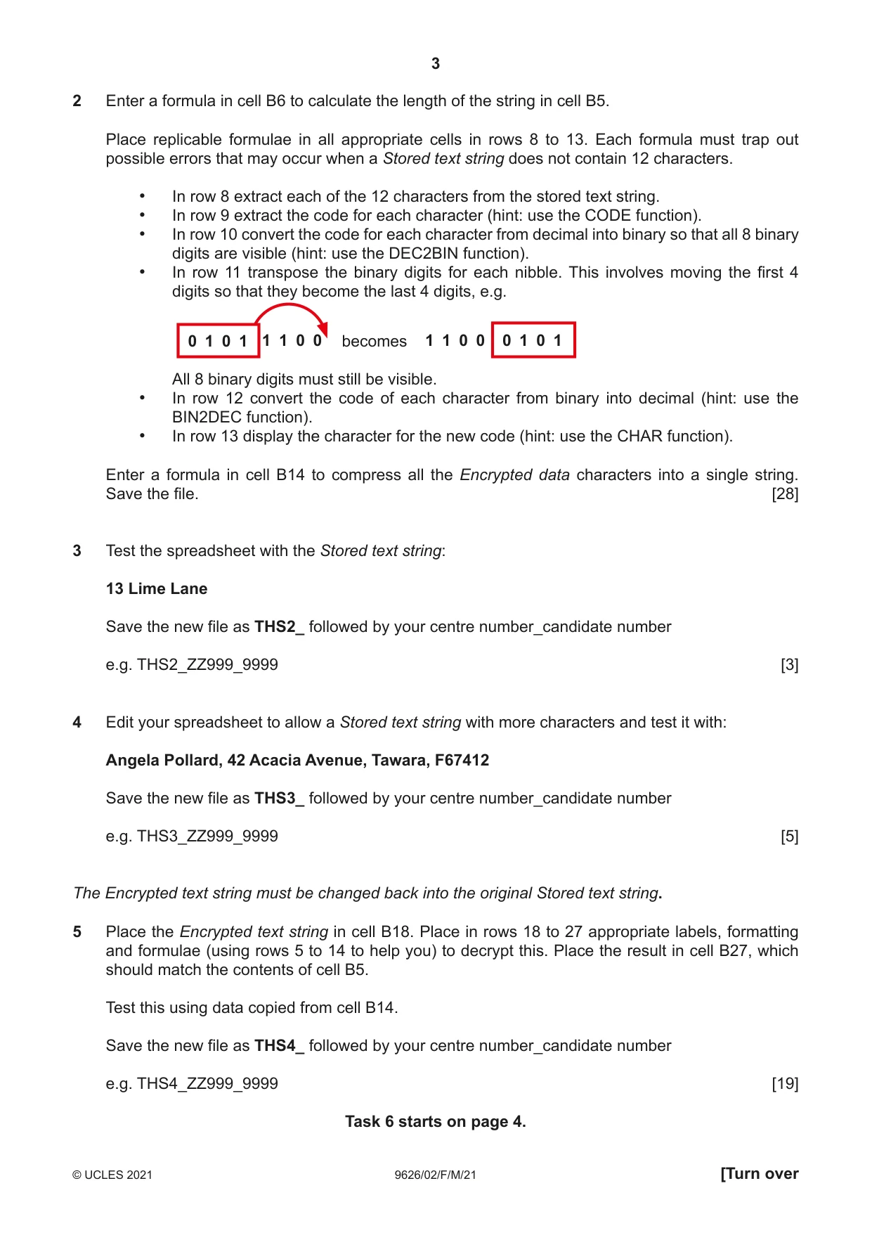 Cambridge A Level Information Technology (from 2017) 9626 2021 Feb/March Paper 2 · Variant 0 question paper, page 3 of 4