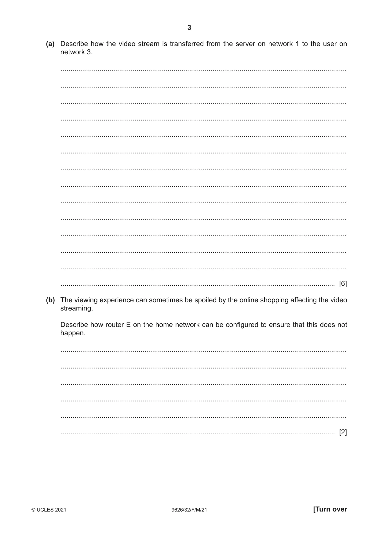 Cambridge A Level Information Technology (from 2017) 9626 2021 Feb/March Paper 3 · Variant 2 question paper, page 3 of 16