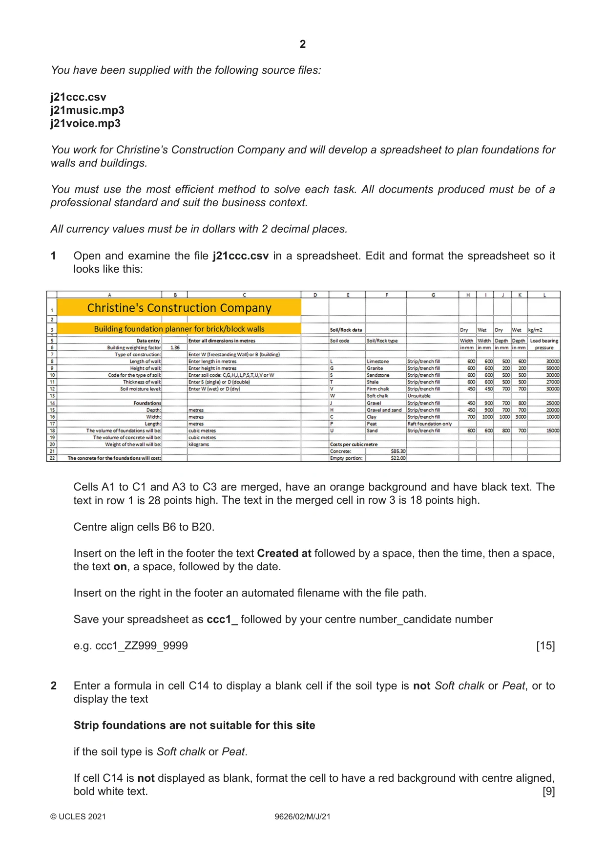 Cambridge A Level Information Technology (from 2017) 9626 2021 May/June Paper 2 · Variant 0 question paper, page 2 of 4
