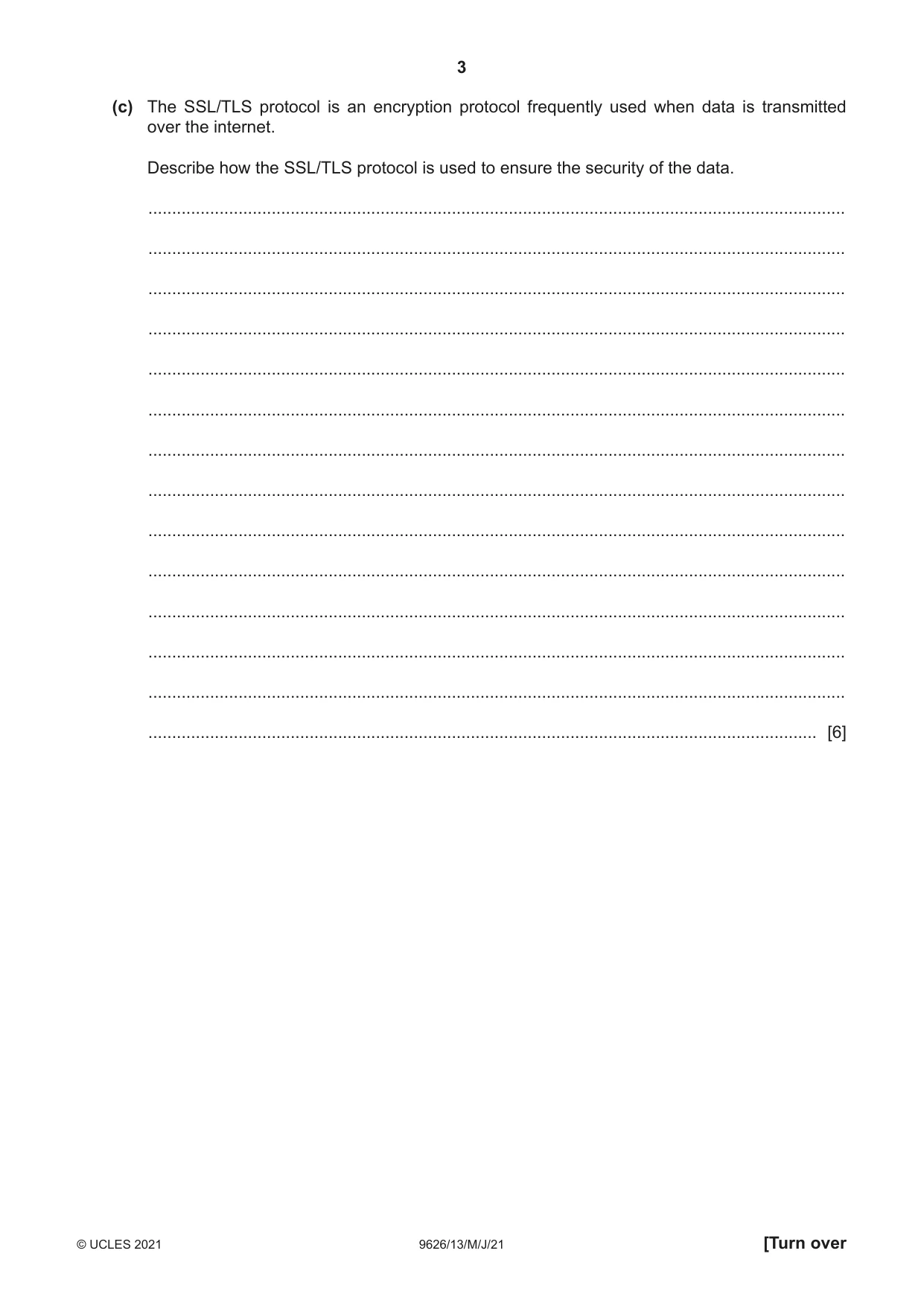 Cambridge A Level Information Technology (from 2017) 9626 2021 May/June Paper 1 · Variant 3 question paper, page 3 of 20