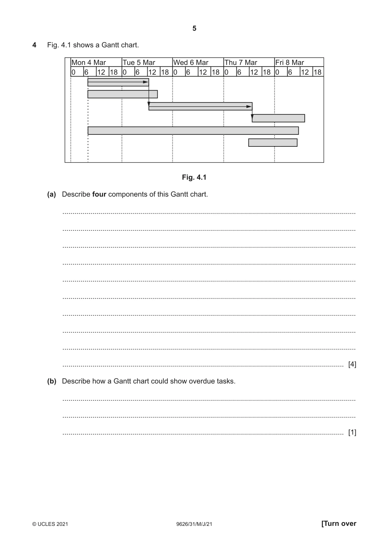 Cambridge A Level Information Technology (from 2017) 9626 2021 May/June Paper 3 · Variant 1 question paper, page 5 of 16