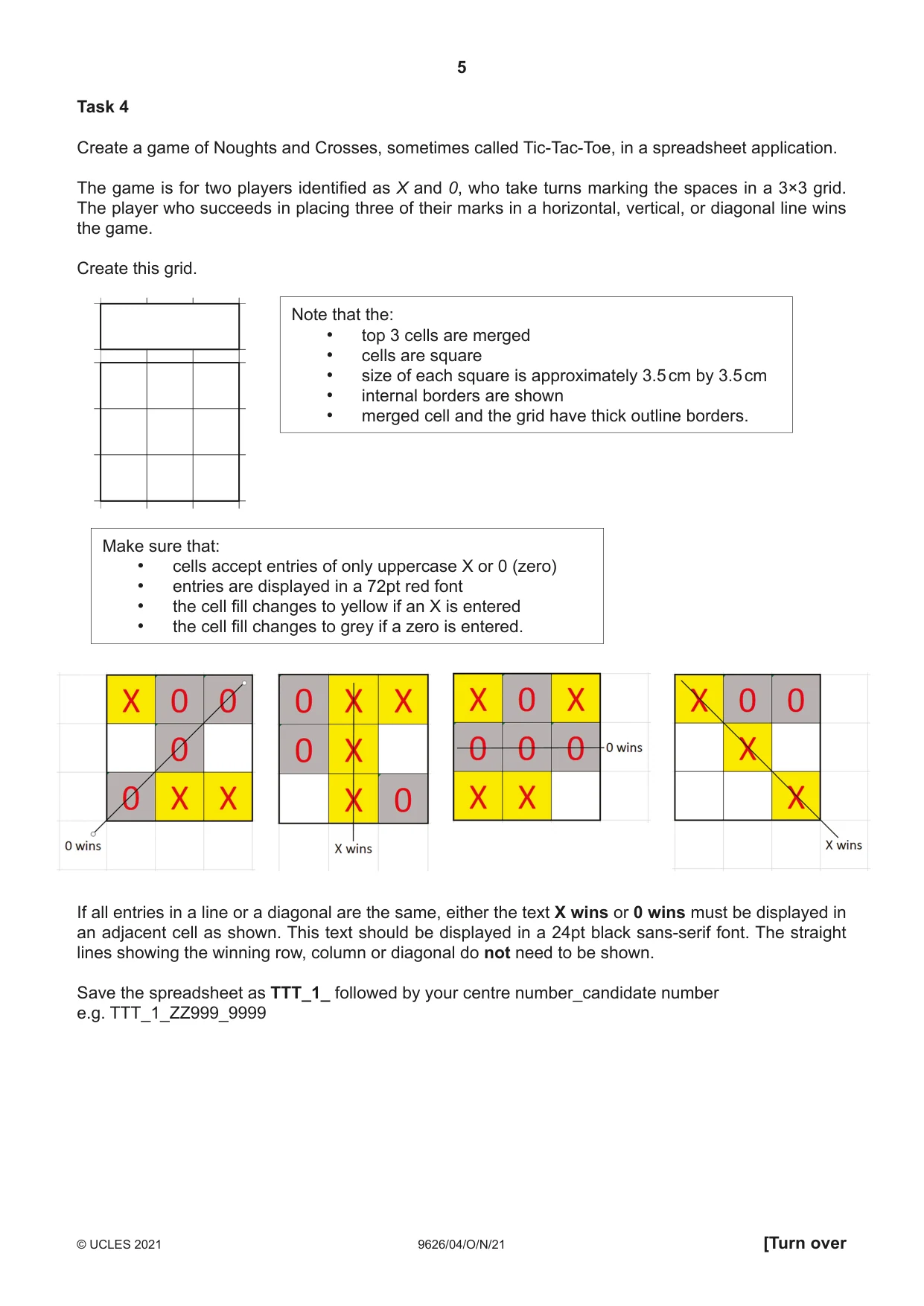 Cambridge A Level Information Technology (from 2017) 9626 2021 Oct/Nov Paper 4 · Variant 0 question paper, page 5 of 8
