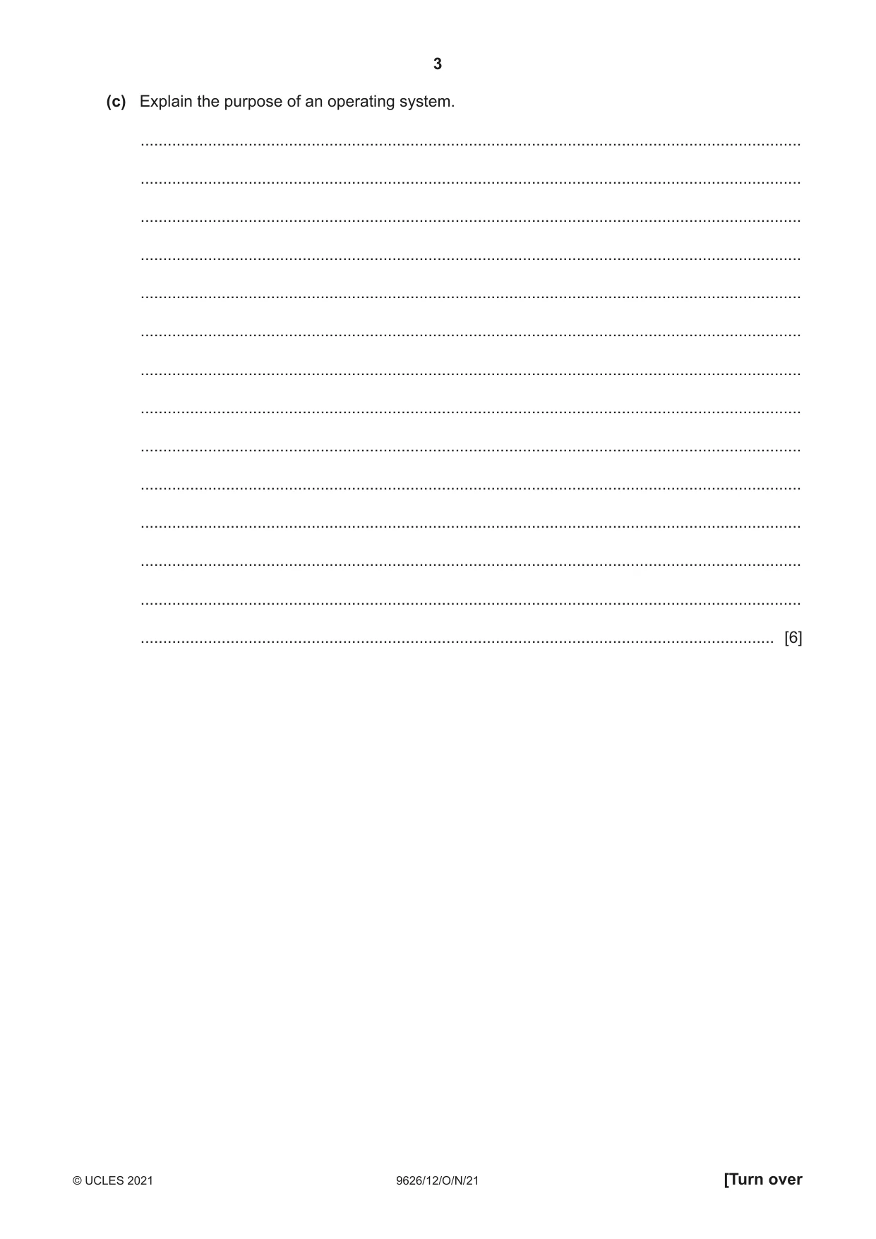 Cambridge A Level Information Technology (from 2017) 9626 2021 Oct/Nov Paper 1 · Variant 2 question paper, page 3 of 20