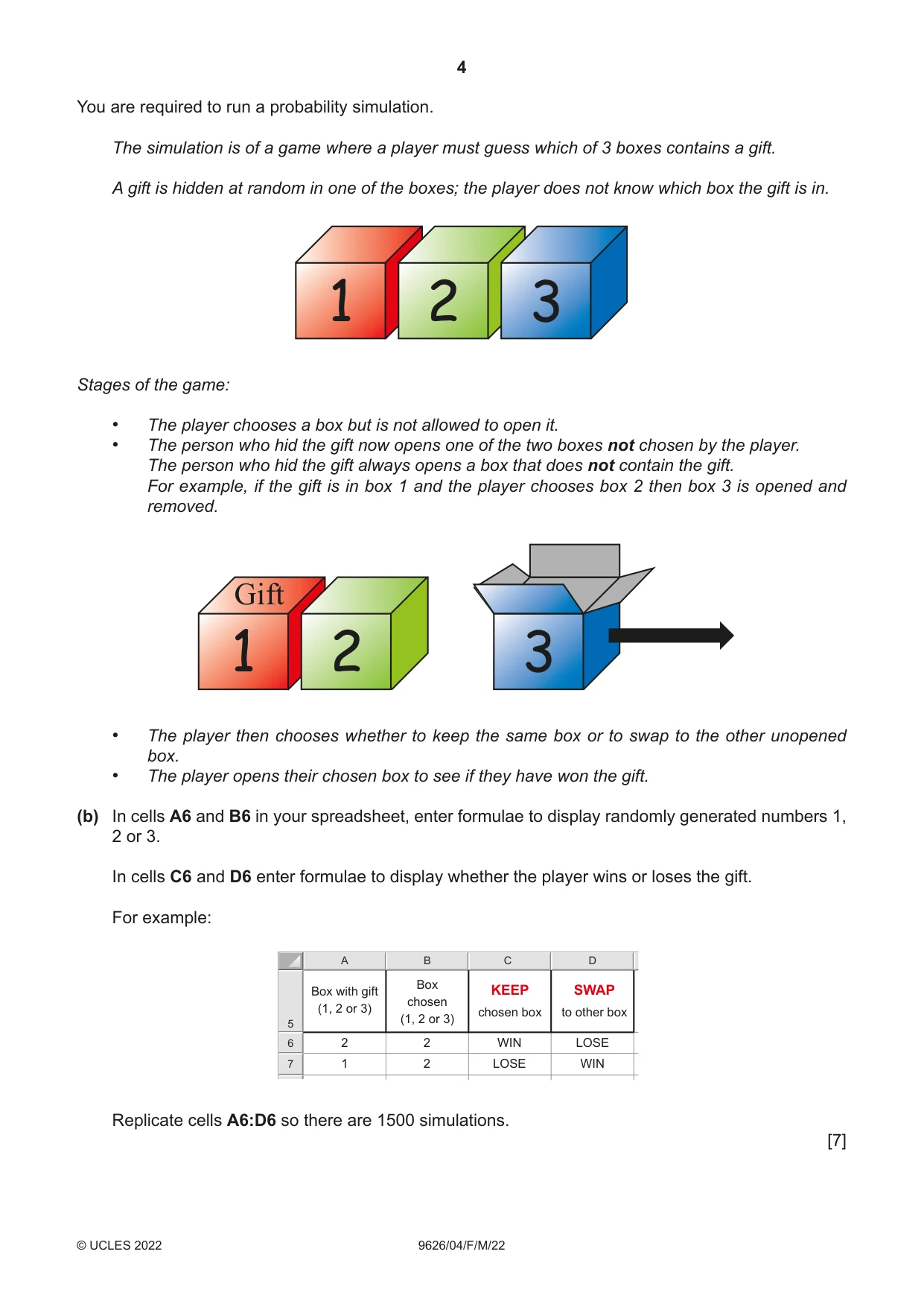 Cambridge A Level Information Technology (from 2017) 9626 2022 Feb/March Paper 4 · Variant 0 question paper, page 4 of 8