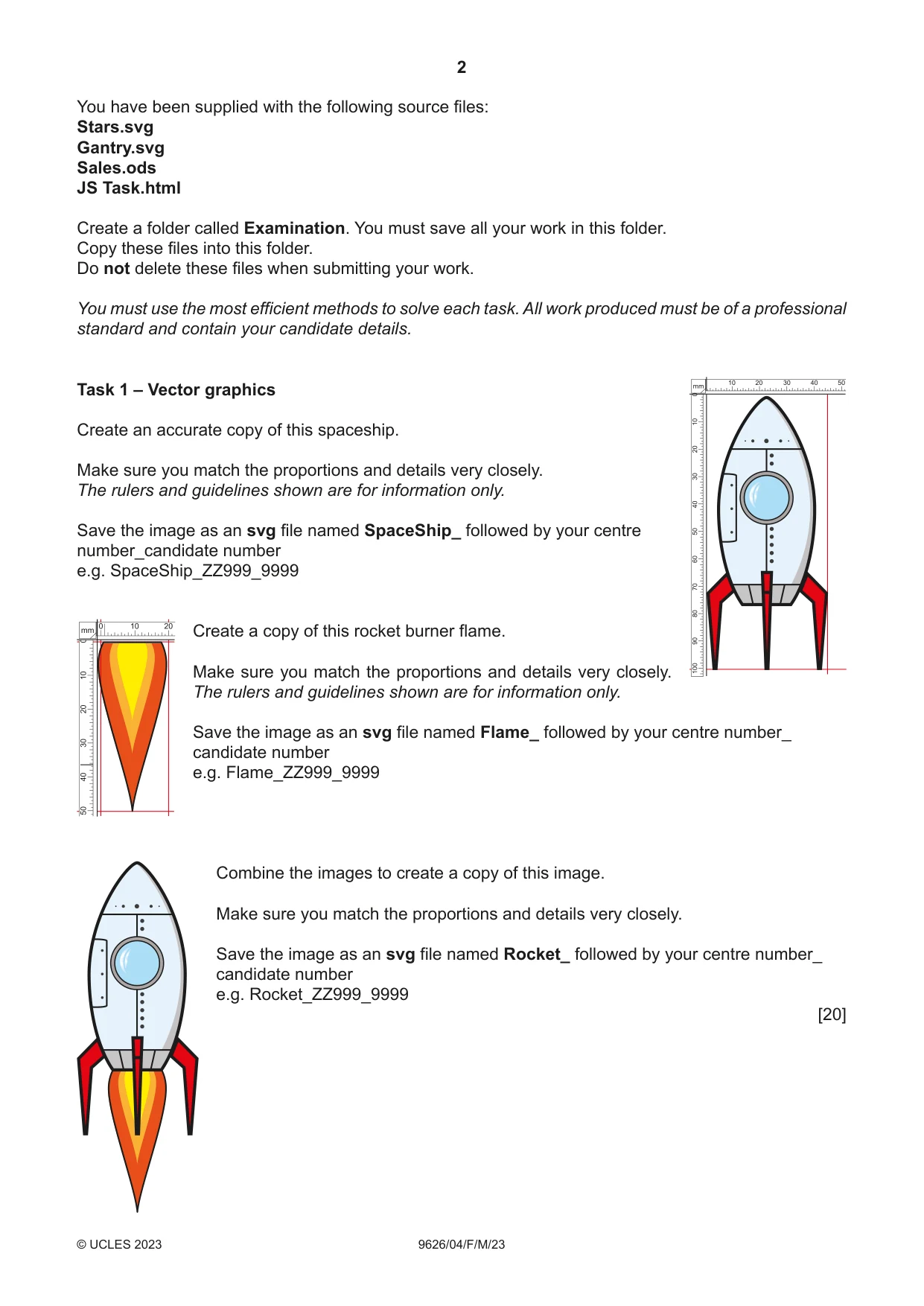Cambridge A Level Information Technology (from 2017) 9626 2023 Feb/March Paper 4 · Variant 0 question paper, page 2 of 8