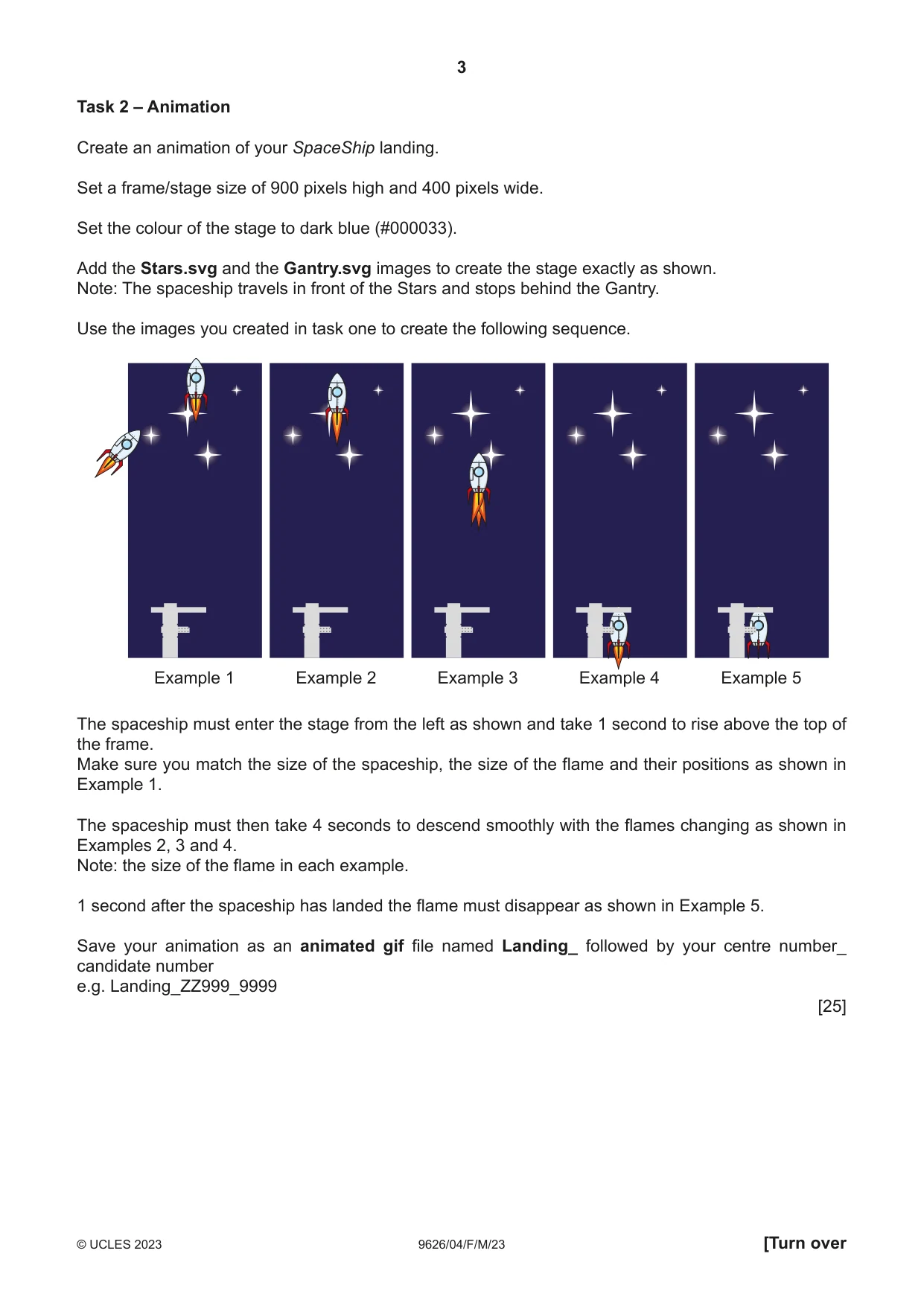 Cambridge A Level Information Technology (from 2017) 9626 2023 Feb/March Paper 4 · Variant 0 question paper, page 3 of 8
