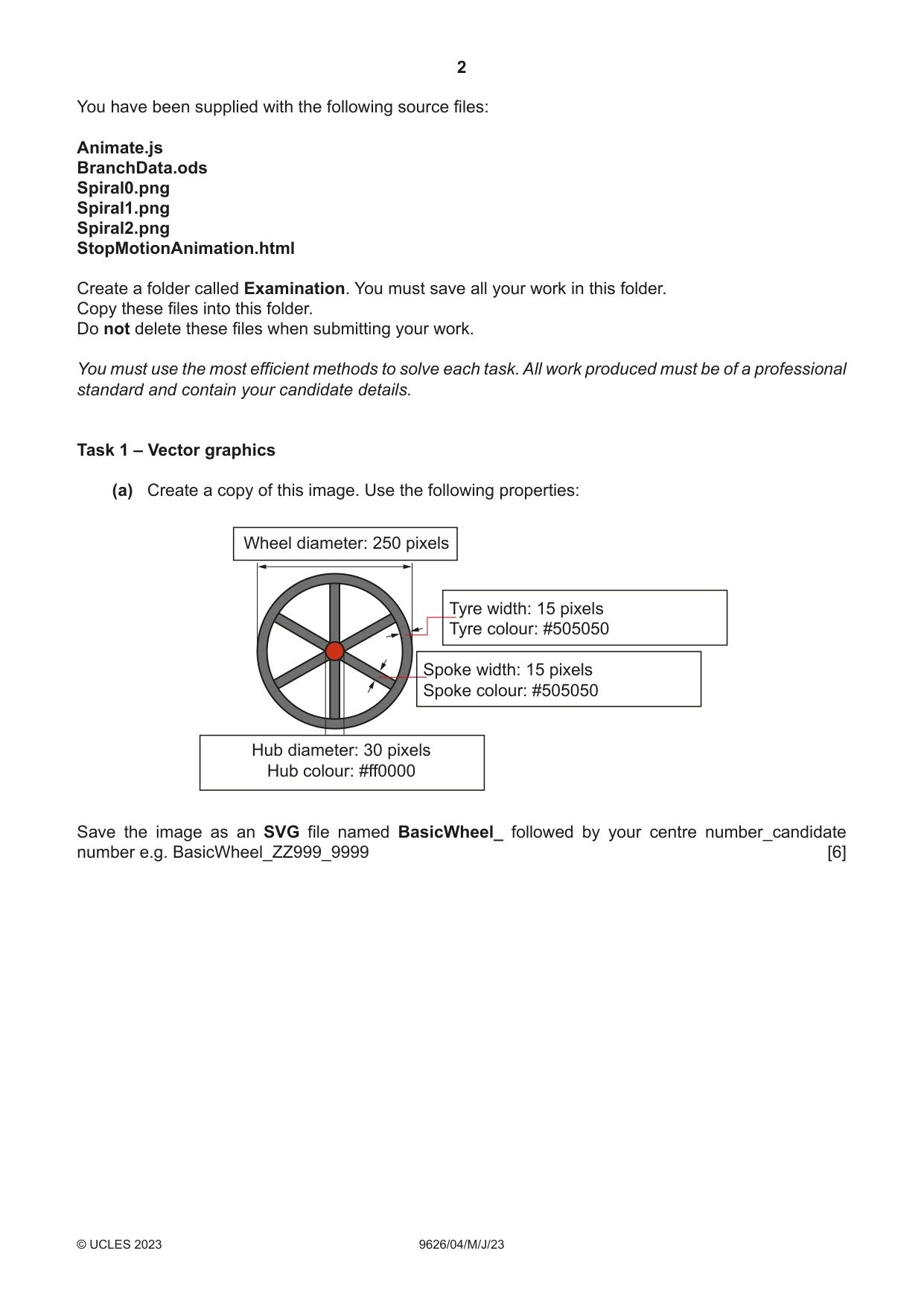 Cambridge A Level Information Technology (from 2017) 9626 2023 May/June Paper 4 · Variant 0 question paper, page 2 of 8