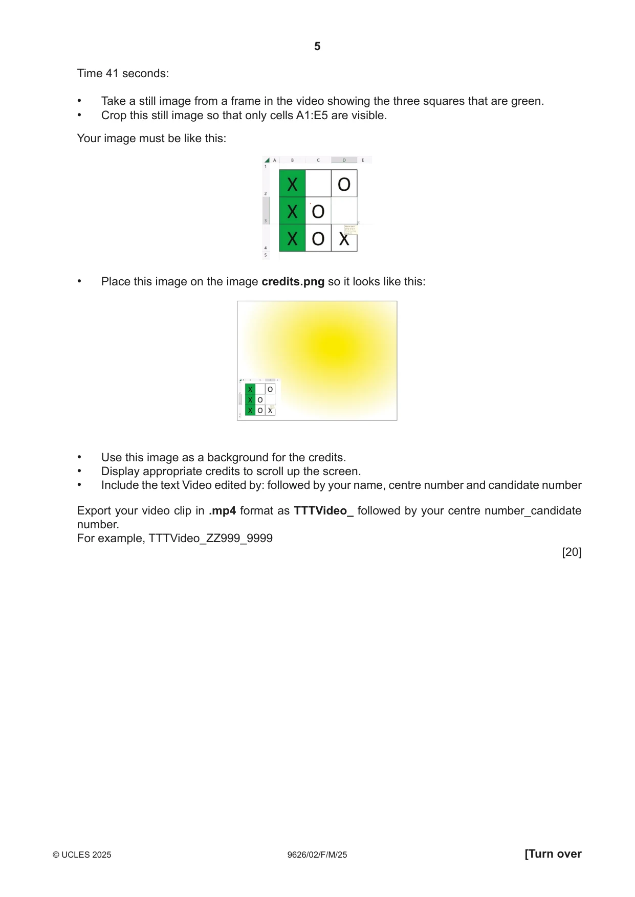 Cambridge A Level Information Technology (from 2017) 9626 2025 Feb/March Paper 2 · Variant 0 question paper, page 5 of 8