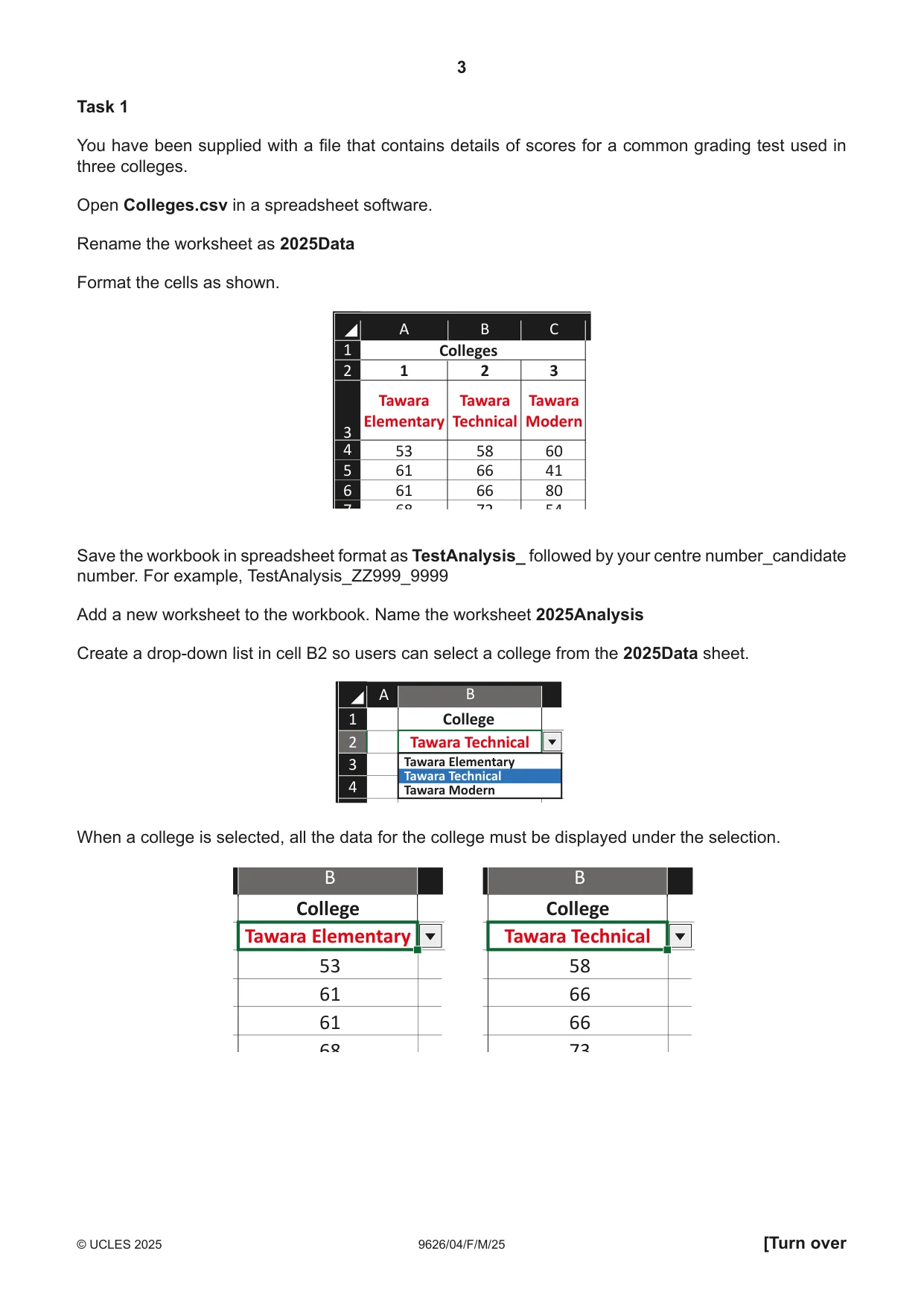 Cambridge A Level Information Technology (from 2017) 9626 2025 Feb/March Paper 4 · Variant 0 question paper, page 3 of 12