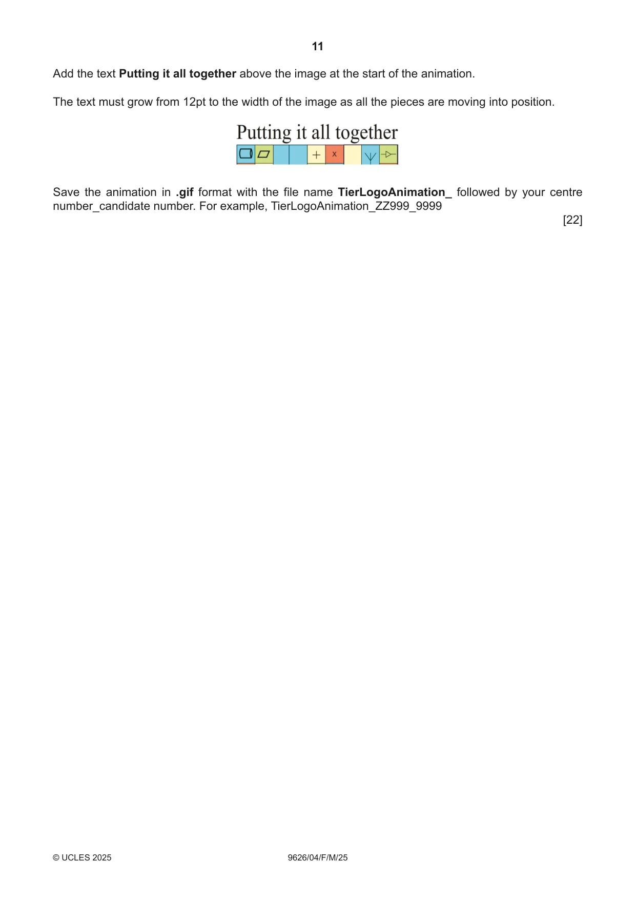 Cambridge A Level Information Technology (from 2017) 9626 2025 Feb/March Paper 4 · Variant 0 question paper, page 11 of 12