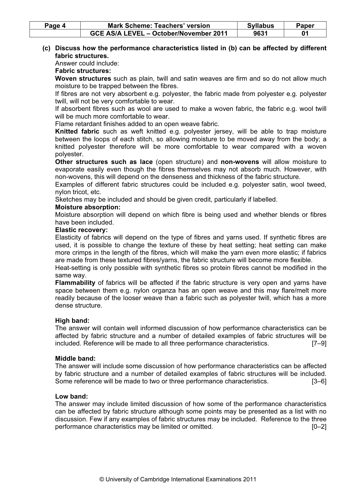 Mark scheme, page 4 of 11