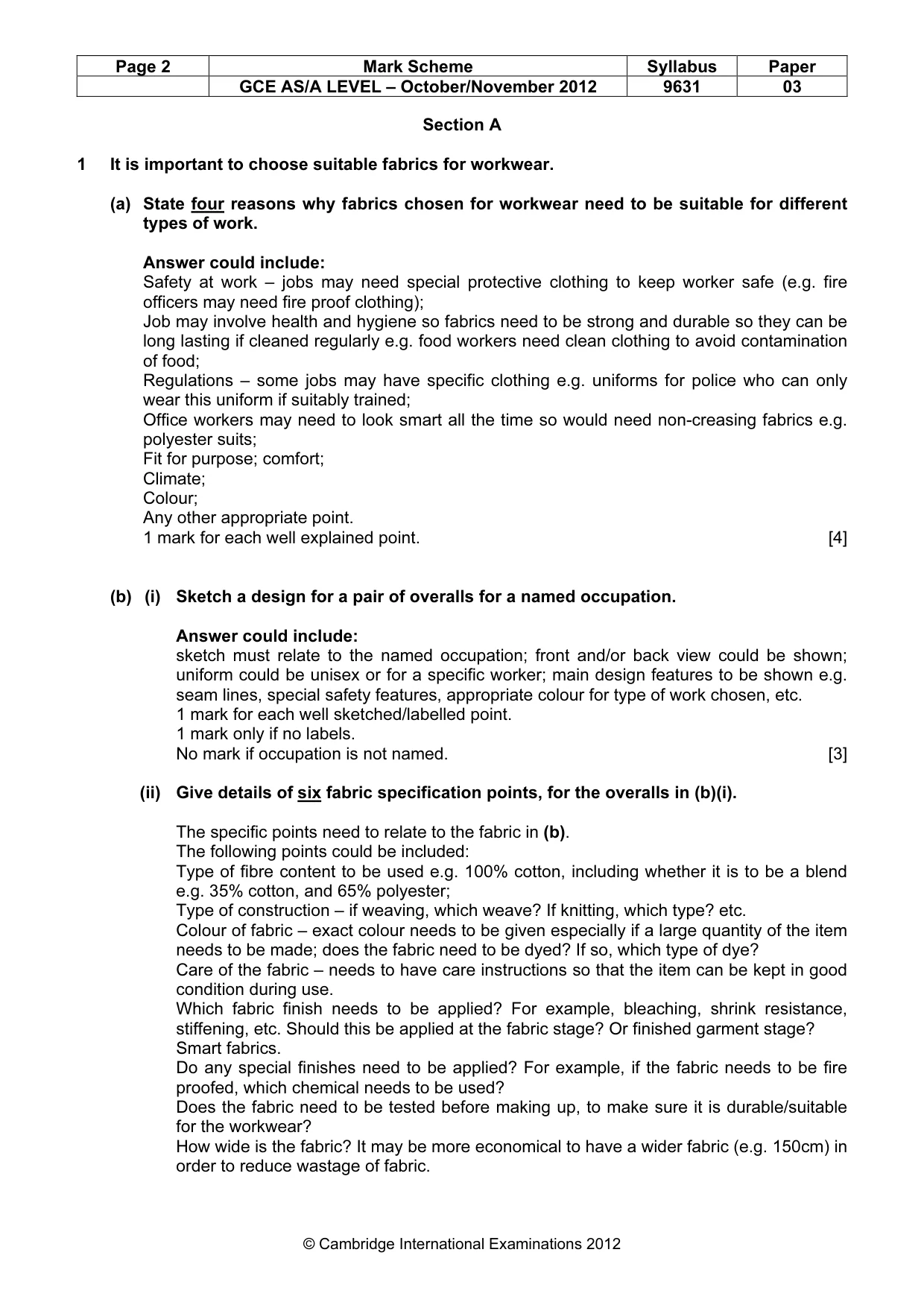 Mark scheme, page 2 of 11