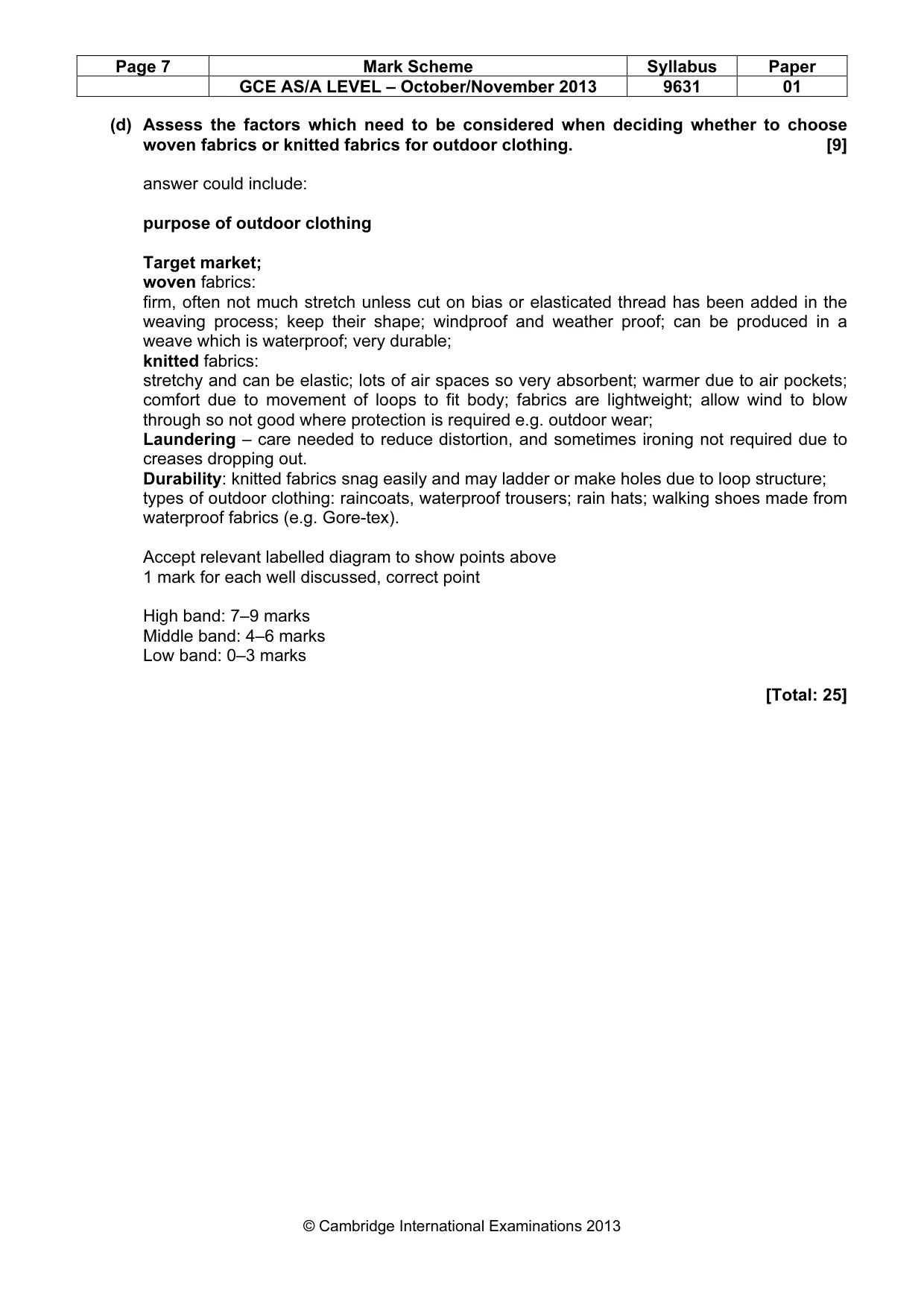 Mark scheme, page 7 of 12