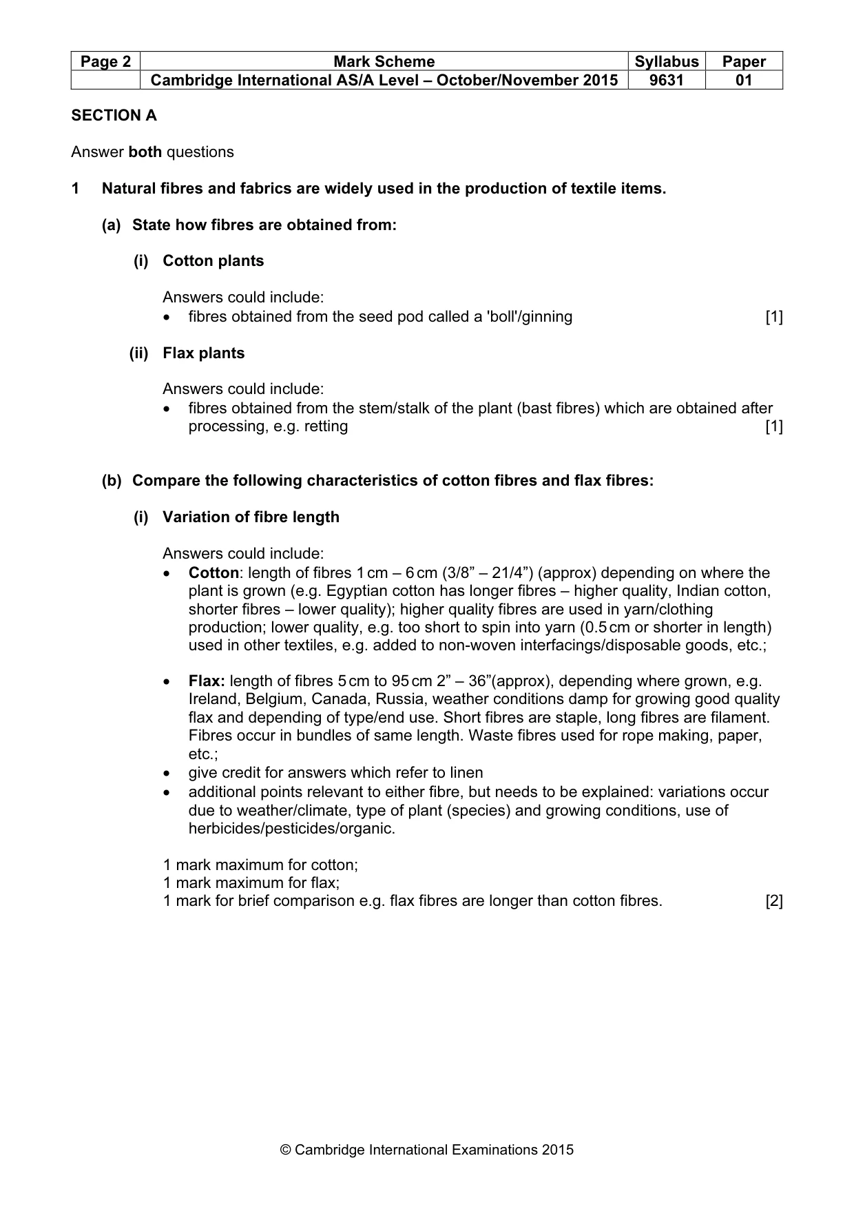 Mark scheme, page 2 of 12