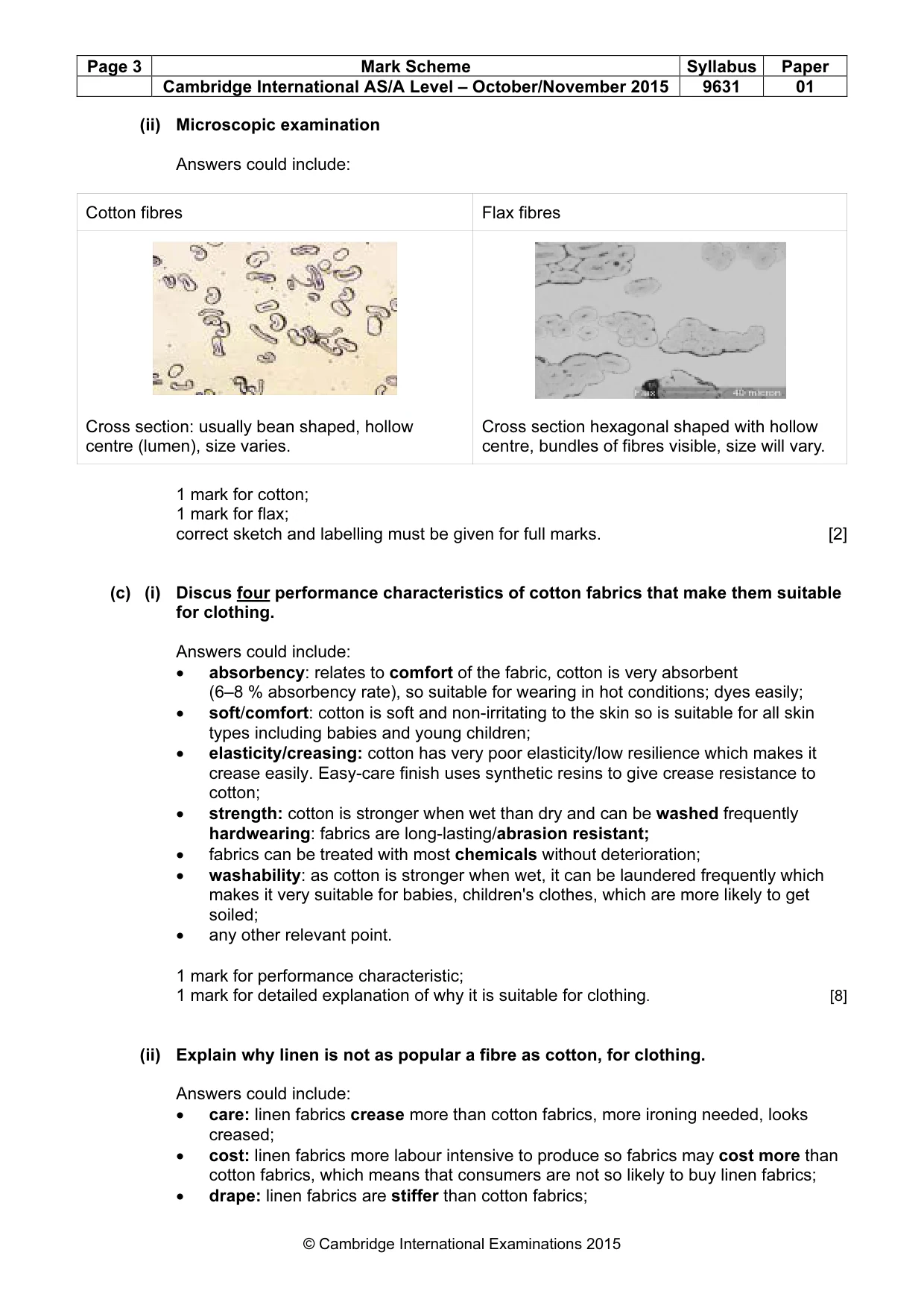 Mark scheme, page 3 of 12