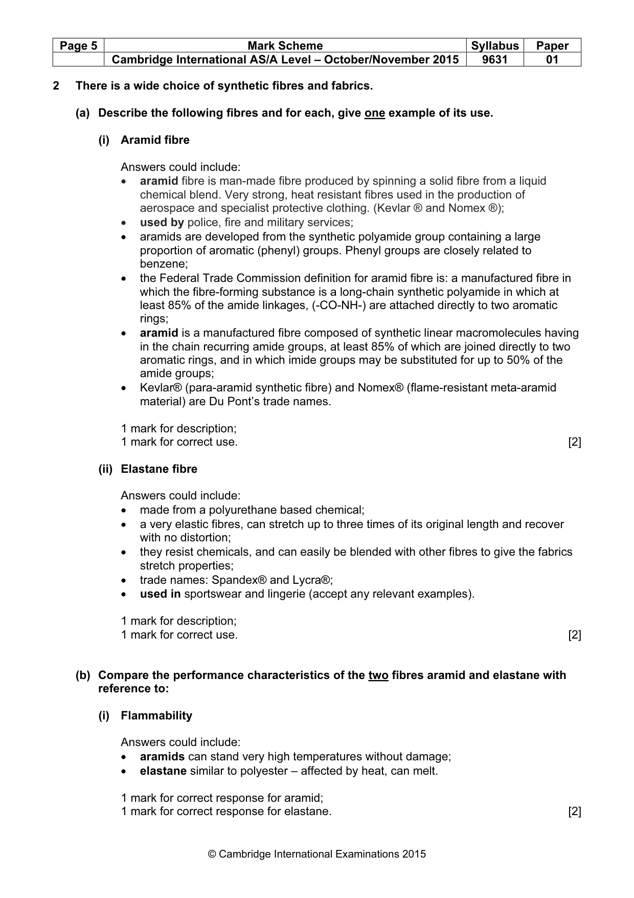 Mark scheme, page 5 of 12