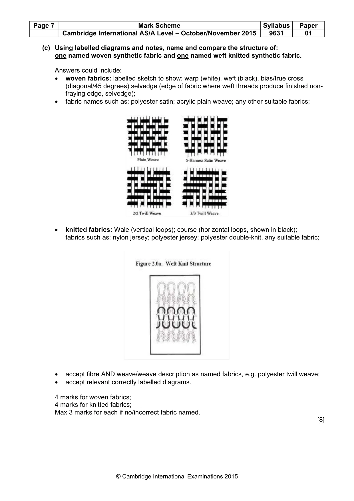 Mark scheme, page 7 of 12