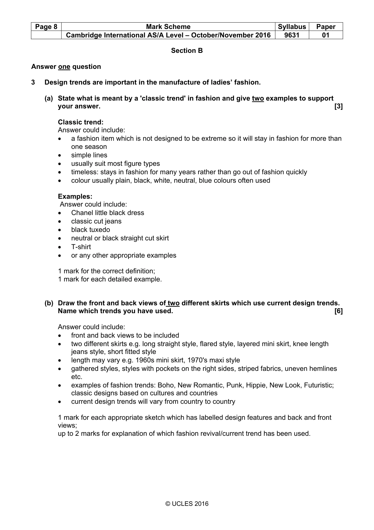 Mark scheme, page 8 of 13