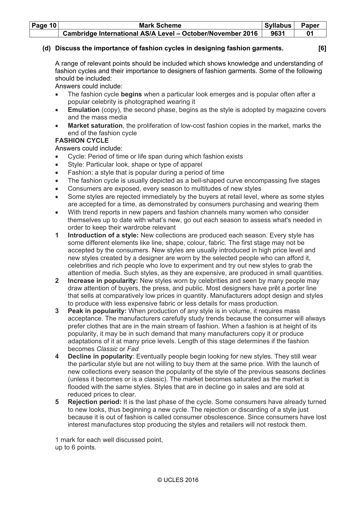 Mark scheme, page 10 of 13