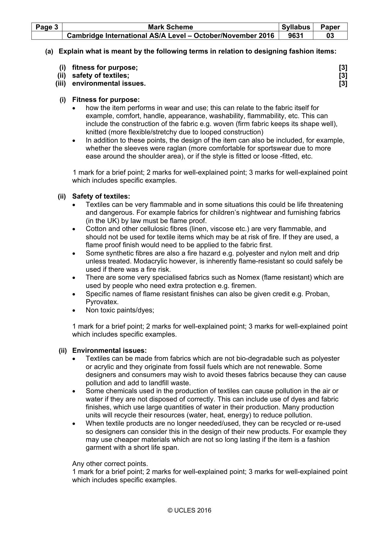 Mark scheme, page 3 of 11