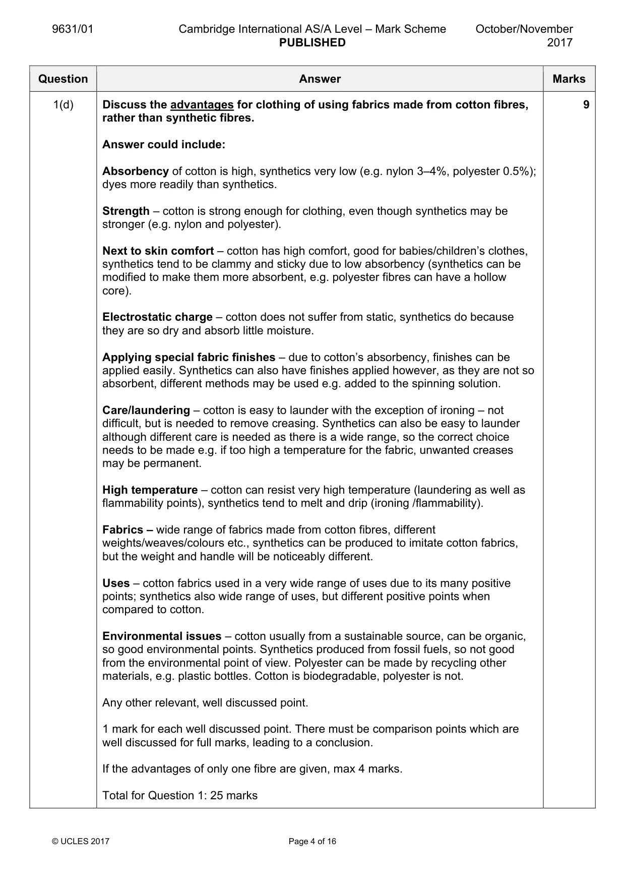 Mark scheme, page 4 of 16