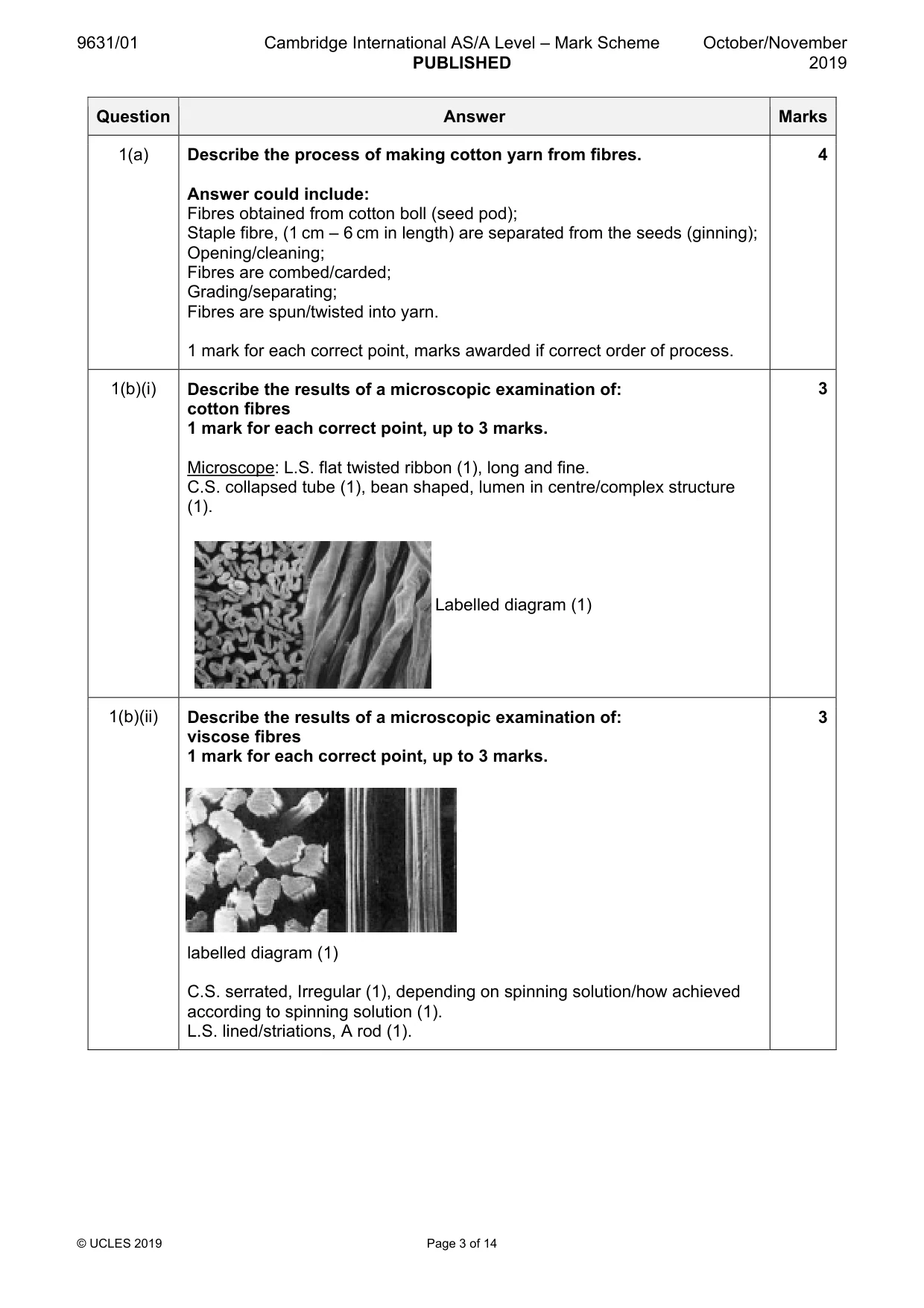 Mark scheme, page 3 of 14