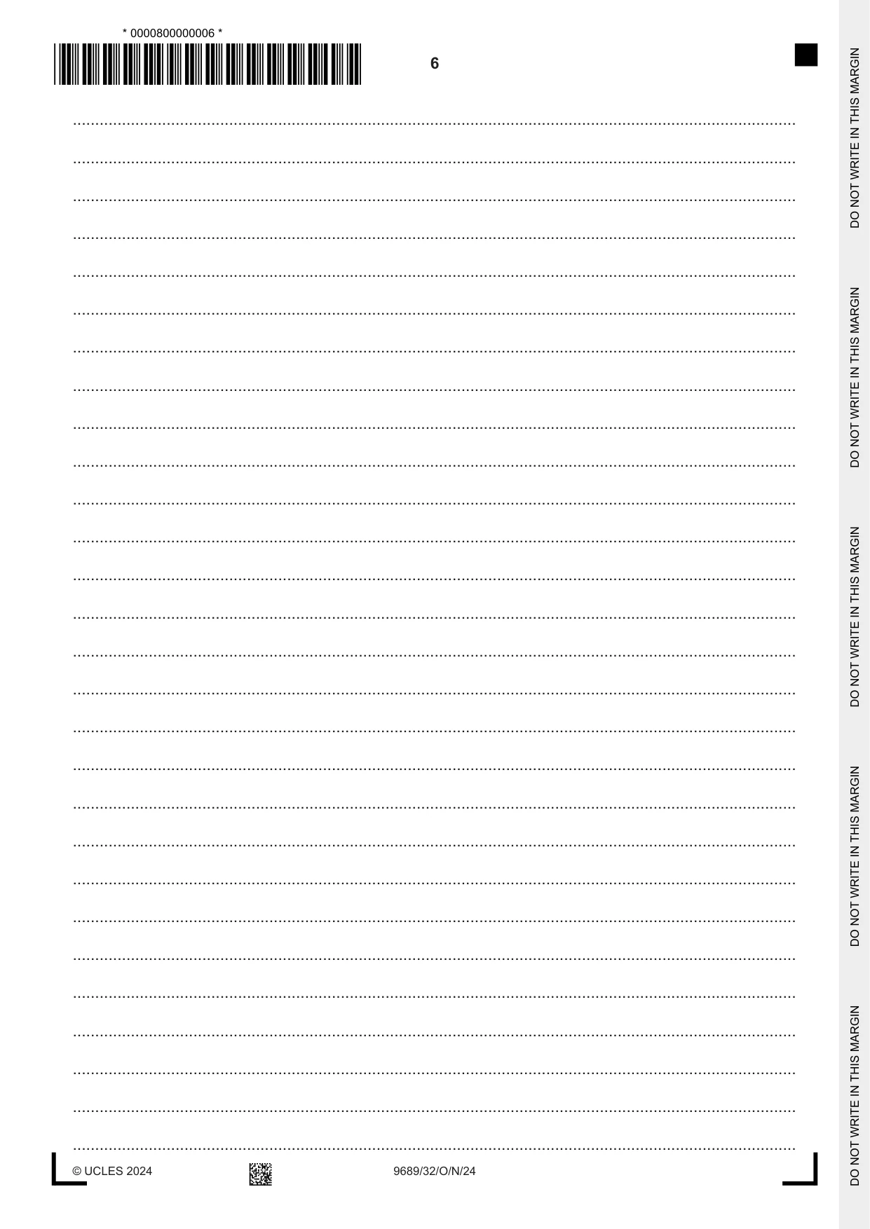 Cambridge A Level Tamil 9689 2024 Oct/Nov Paper 3 · Variant 2 question paper, page 6 of 8