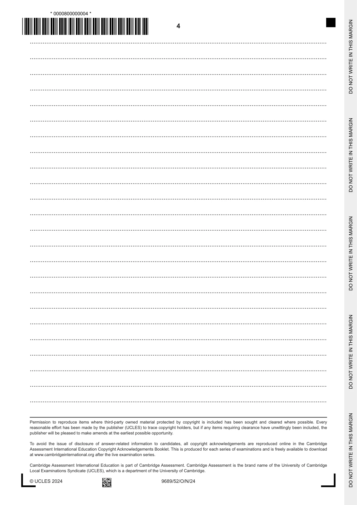 Cambridge A Level Tamil 9689 2024 Oct/Nov Paper 5 · Variant 2 question paper, page 4 of 4
