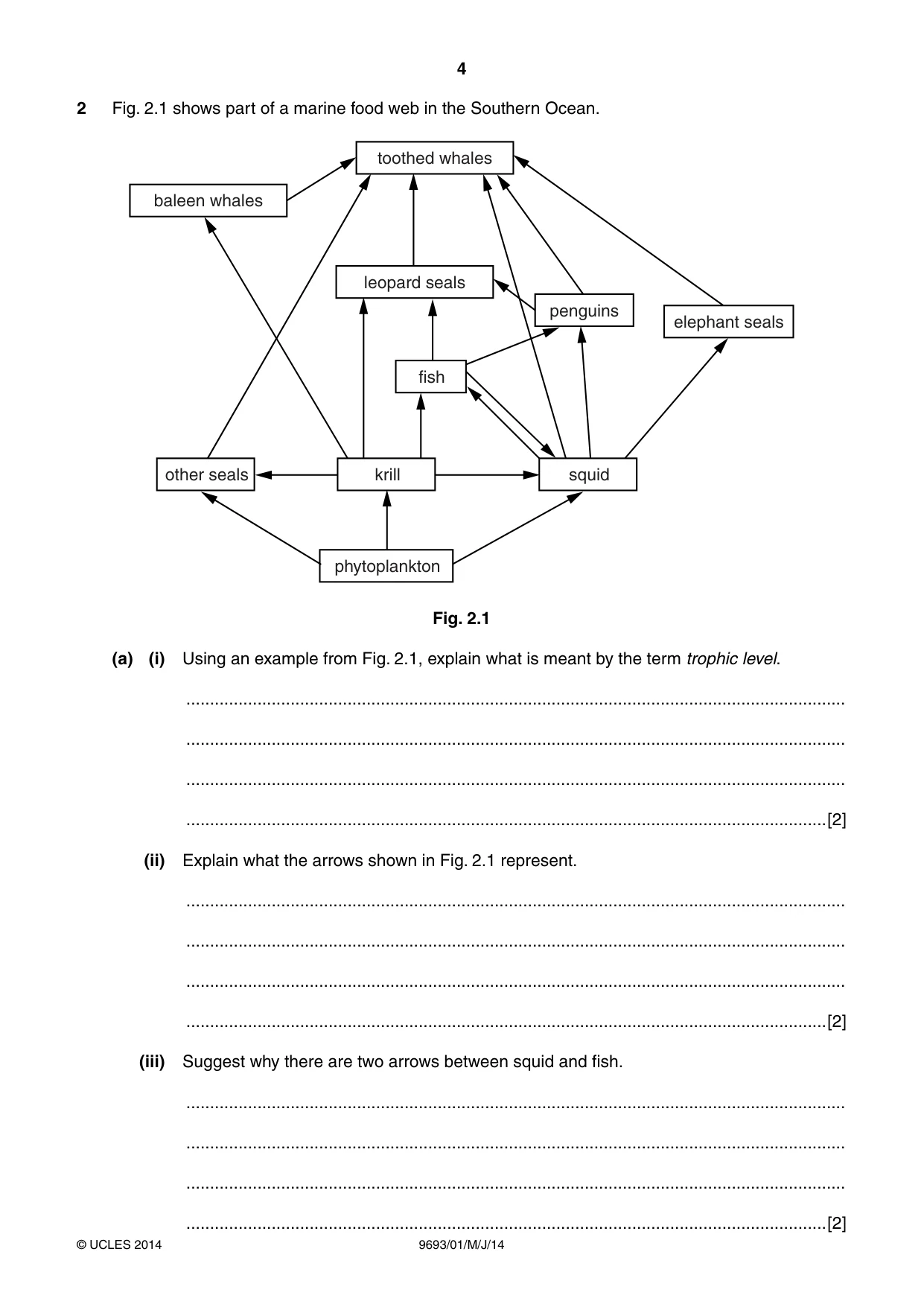 Cambridge A Level Marine Science 9693 2014 May/June Paper 1 · Variant 1 question paper, page 4 of 16