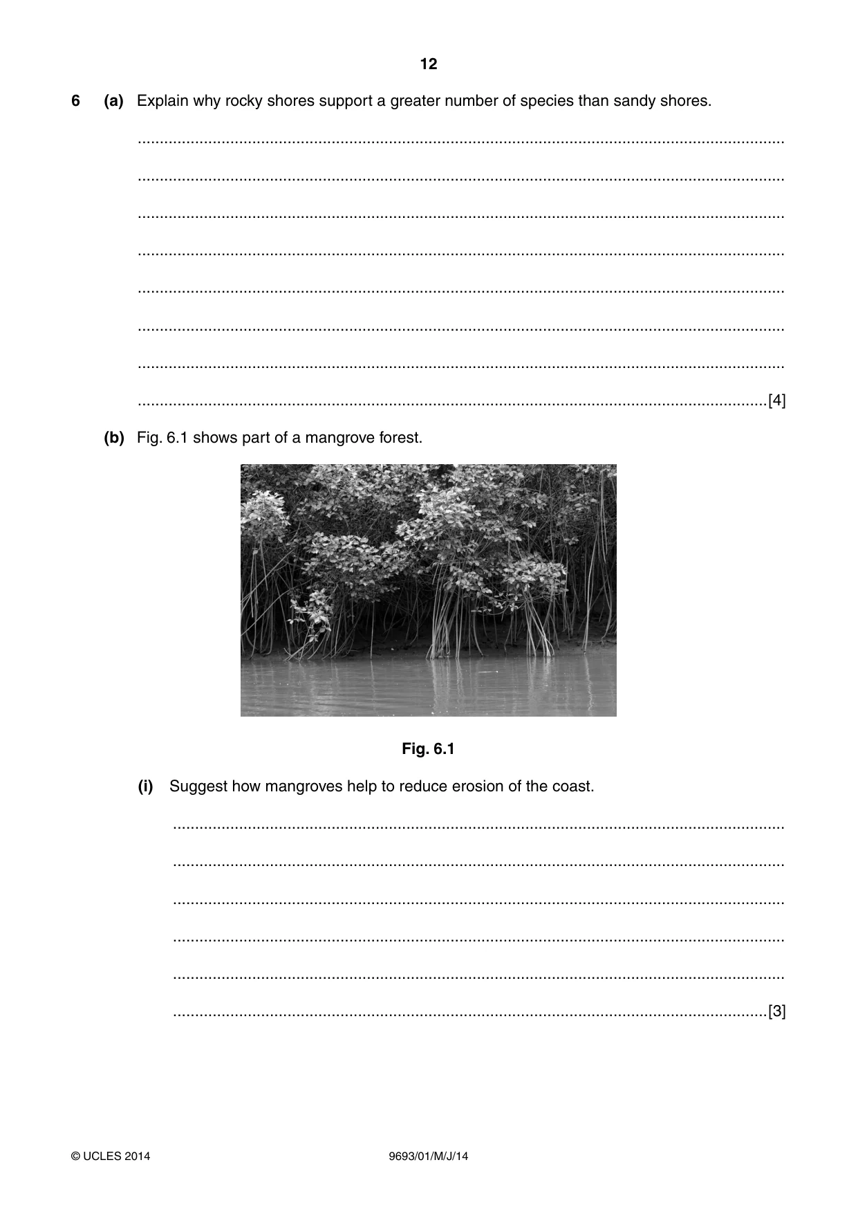 Cambridge A Level Marine Science 9693 2014 May/June Paper 1 · Variant 1 question paper, page 12 of 16