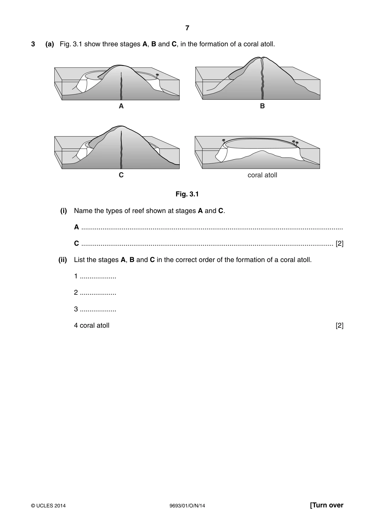 Cambridge A Level Marine Science 9693 2014 Oct/Nov Paper 1 · Variant 1 question paper, page 7 of 16