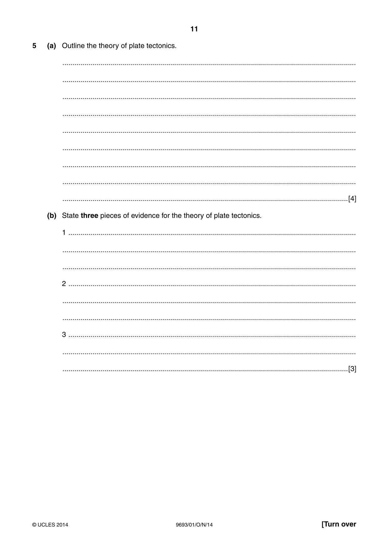 Cambridge A Level Marine Science 9693 2014 Oct/Nov Paper 1 · Variant 1 question paper, page 11 of 16