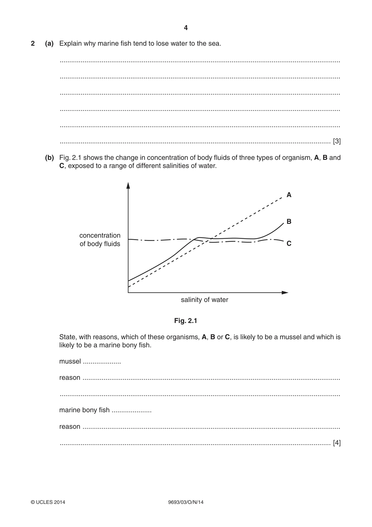 Cambridge A Level Marine Science 9693 2014 Oct/Nov Paper 3 · Variant 1 question paper, page 4 of 20