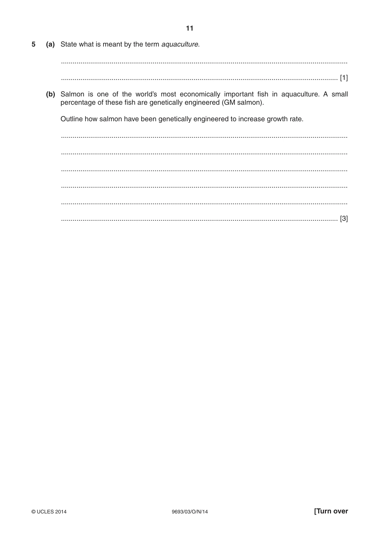 Cambridge A Level Marine Science 9693 2014 Oct/Nov Paper 3 · Variant 1 question paper, page 11 of 20