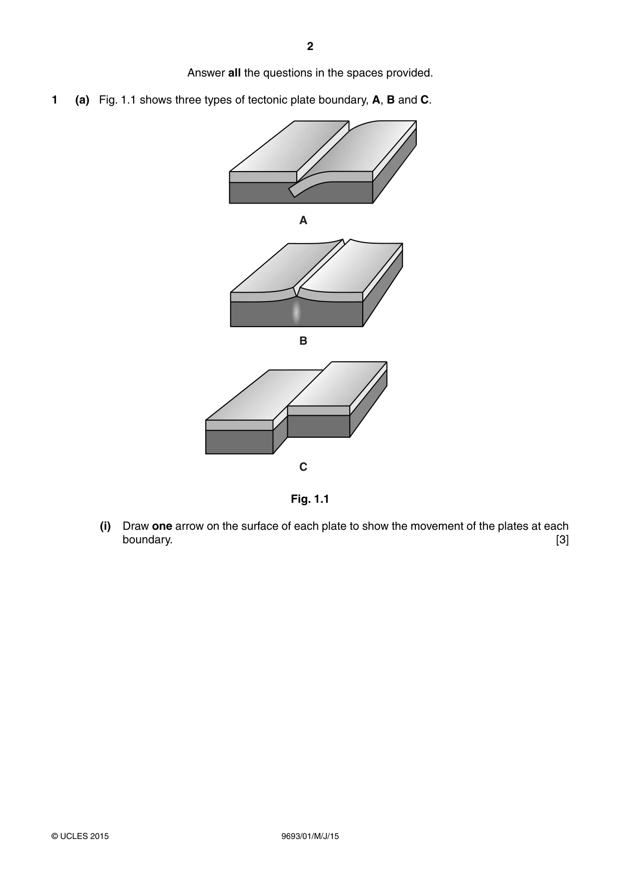 Cambridge A Level Marine Science 9693 2015 May/June Paper 1 · Variant 1 question paper, page 2 of 16