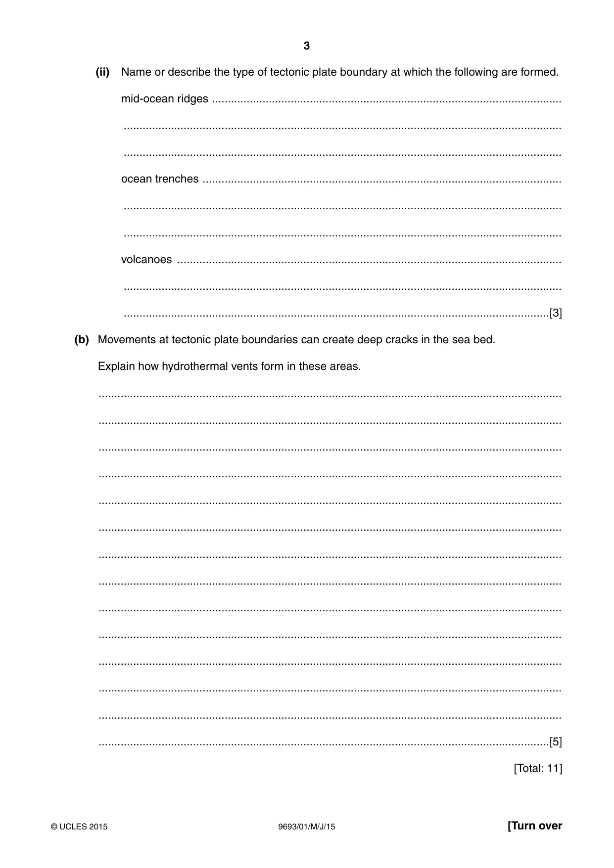 Cambridge A Level Marine Science 9693 2015 May/June Paper 1 · Variant 1 question paper, page 3 of 16