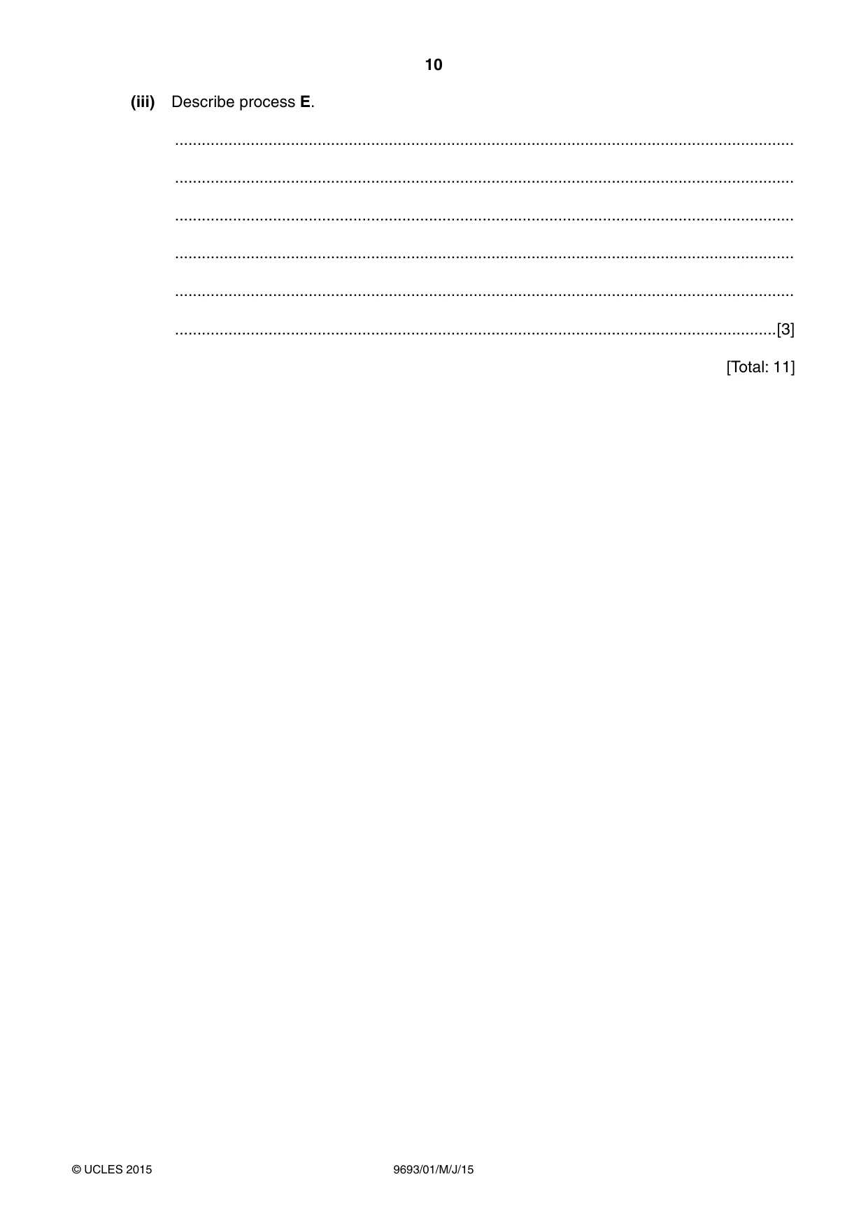 Cambridge A Level Marine Science 9693 2015 May/June Paper 1 · Variant 1 question paper, page 10 of 16
