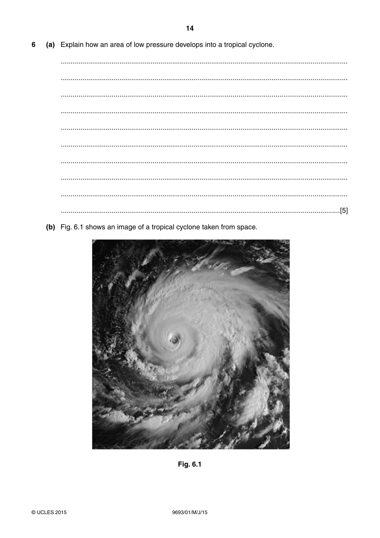 Cambridge A Level Marine Science 9693 2015 May/June Paper 1 · Variant 1 question paper, page 14 of 16