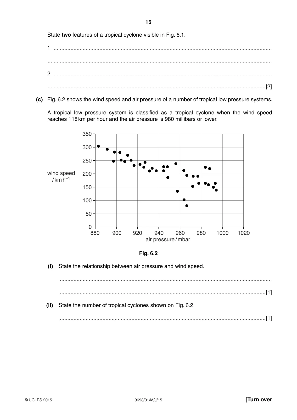 Cambridge A Level Marine Science 9693 2015 May/June Paper 1 · Variant 1 question paper, page 15 of 16