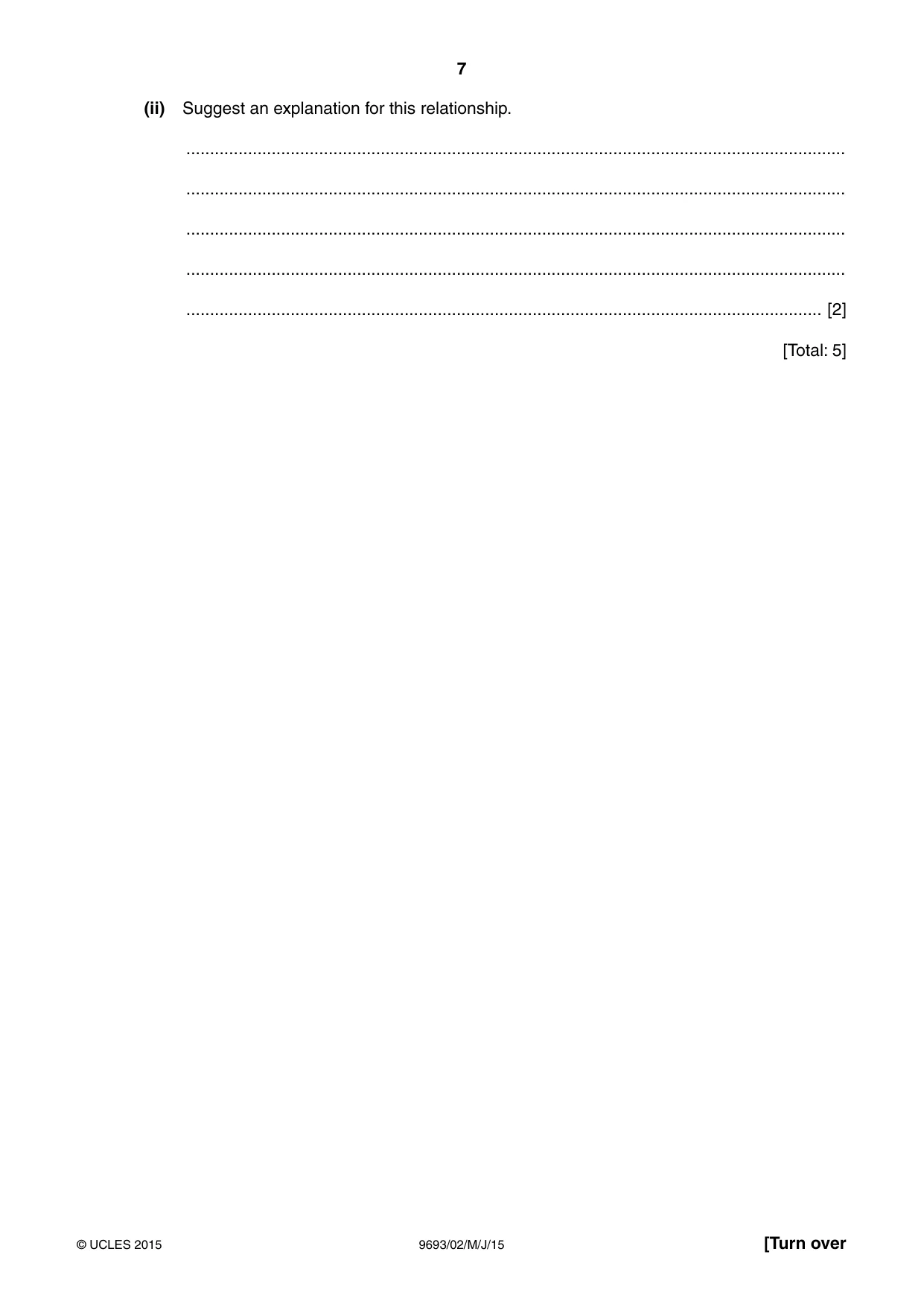Cambridge A Level Marine Science 9693 2015 May/June Paper 2 · Variant 1 question paper, page 7 of 12
