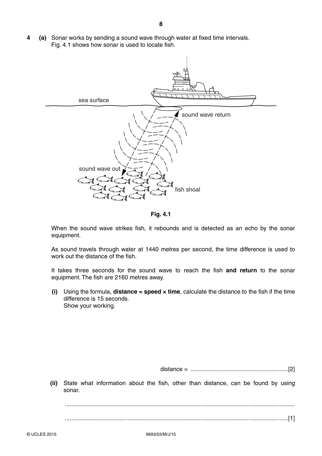 Cambridge A Level Marine Science 9693 2015 May/June Paper 3 · Variant 1 question paper, page 8 of 16