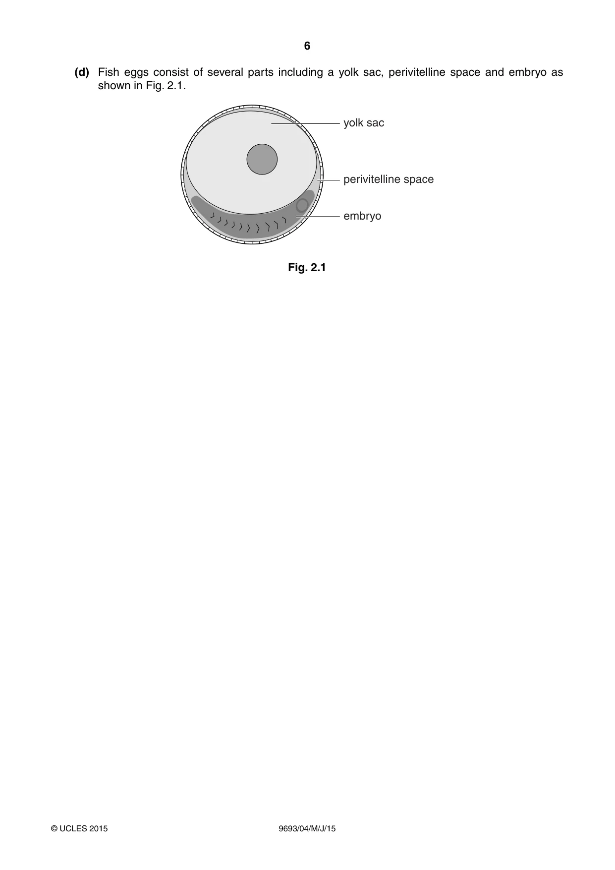 Cambridge A Level Marine Science 9693 2015 May/June Paper 4 · Variant 1 question paper, page 6 of 12