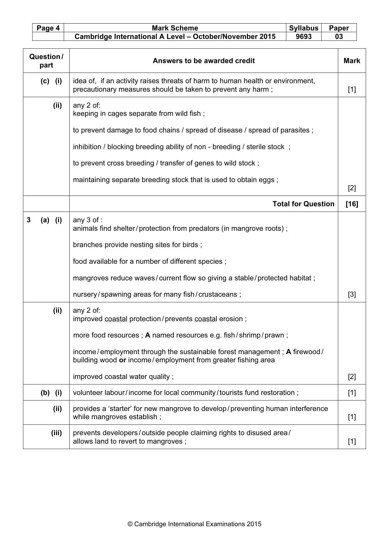 Mark scheme, page 4 of 7