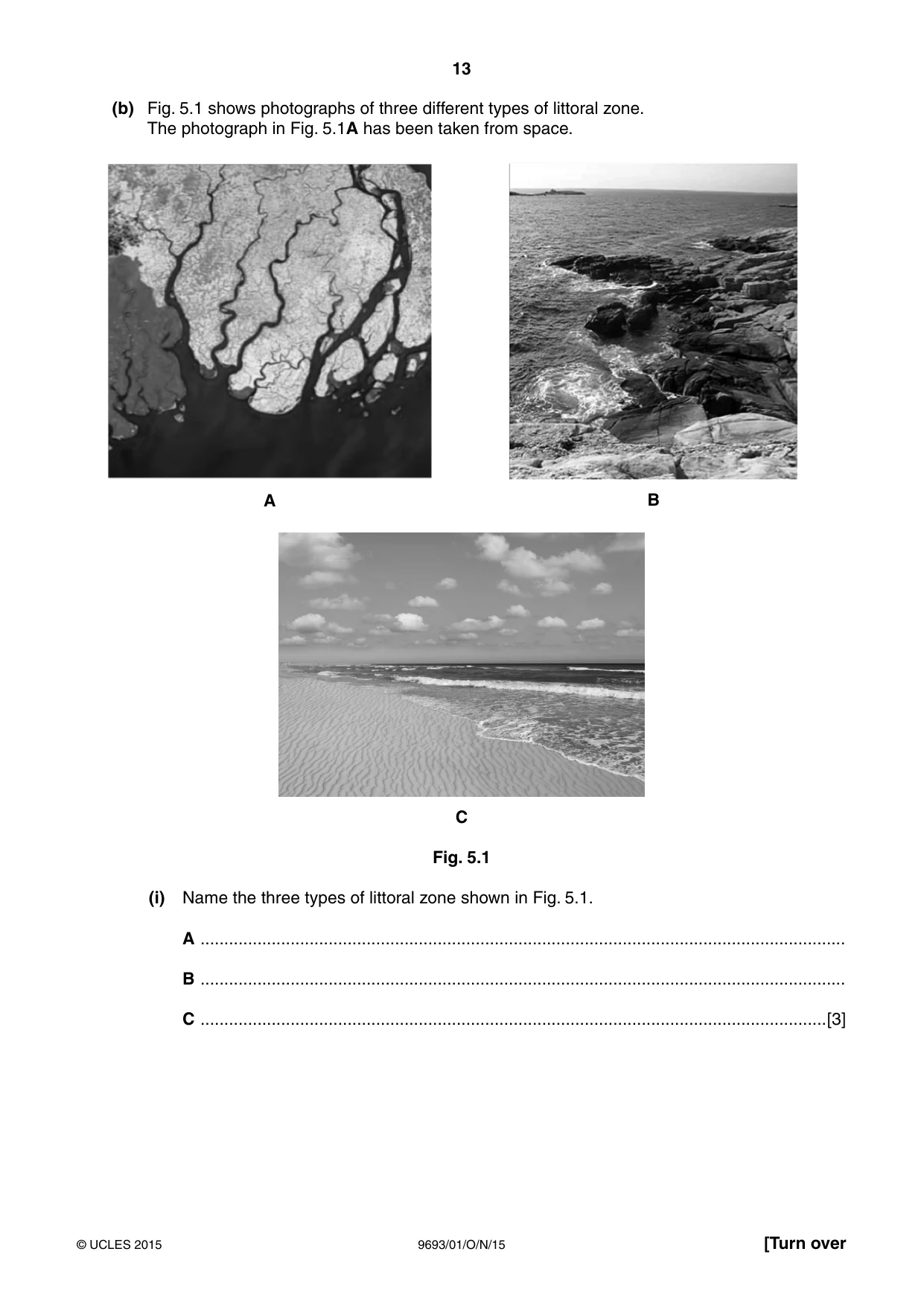 Cambridge A Level Marine Science 9693 2015 Oct/Nov Paper 1 · Variant 1 question paper, page 13 of 16