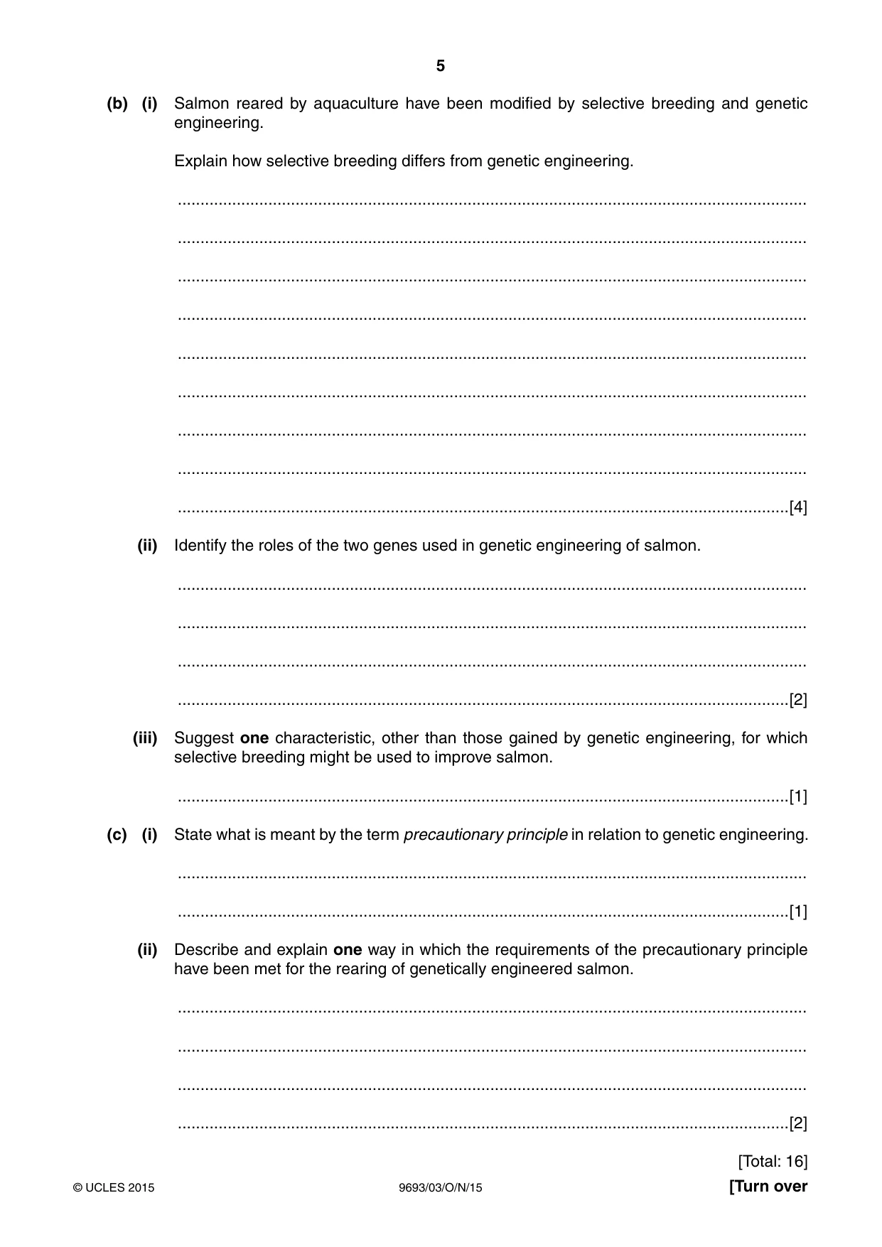 Cambridge A Level Marine Science 9693 2015 Oct/Nov Paper 3 · Variant 1 question paper, page 5 of 16