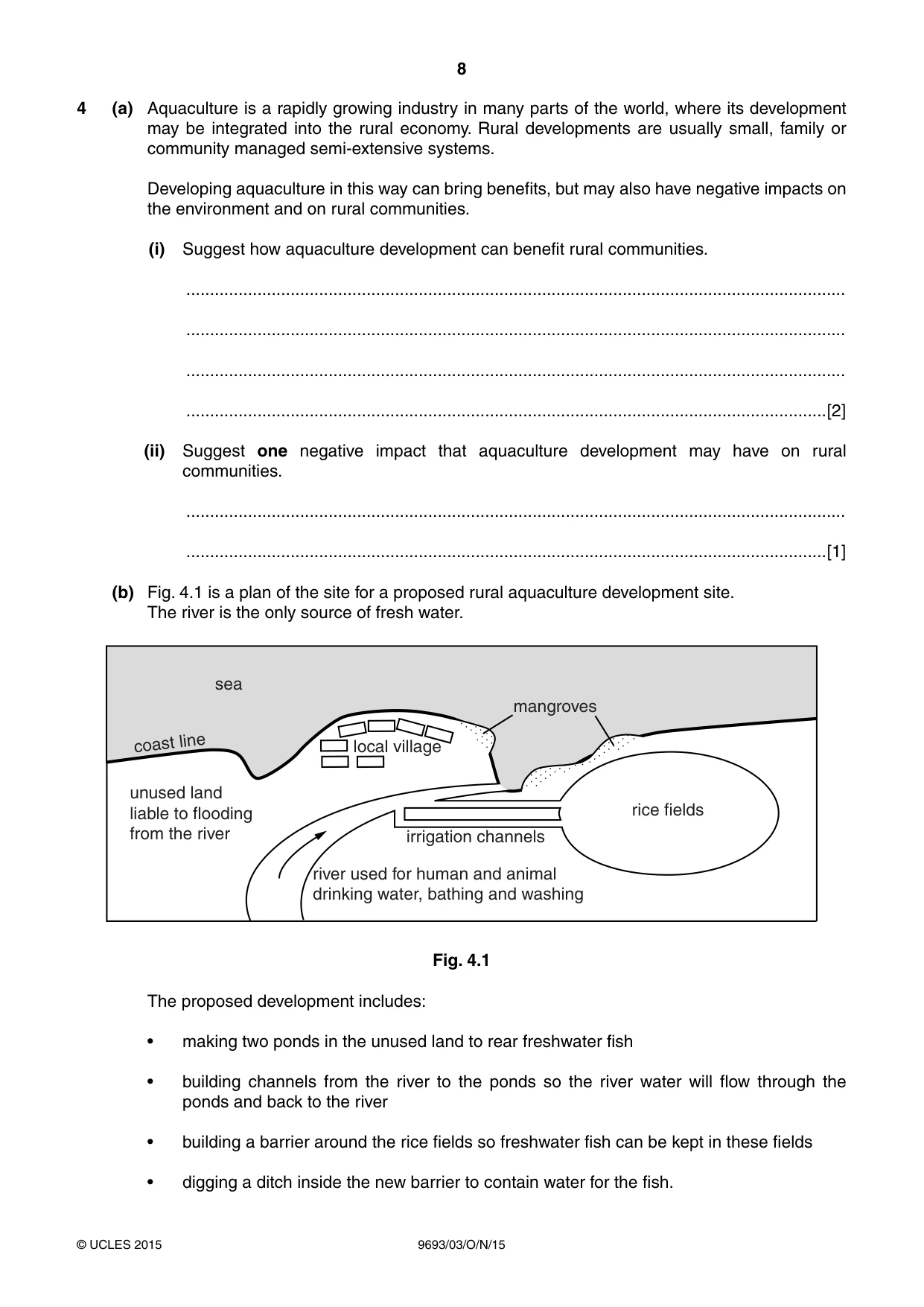 Cambridge A Level Marine Science 9693 2015 Oct/Nov Paper 3 · Variant 1 question paper, page 8 of 16