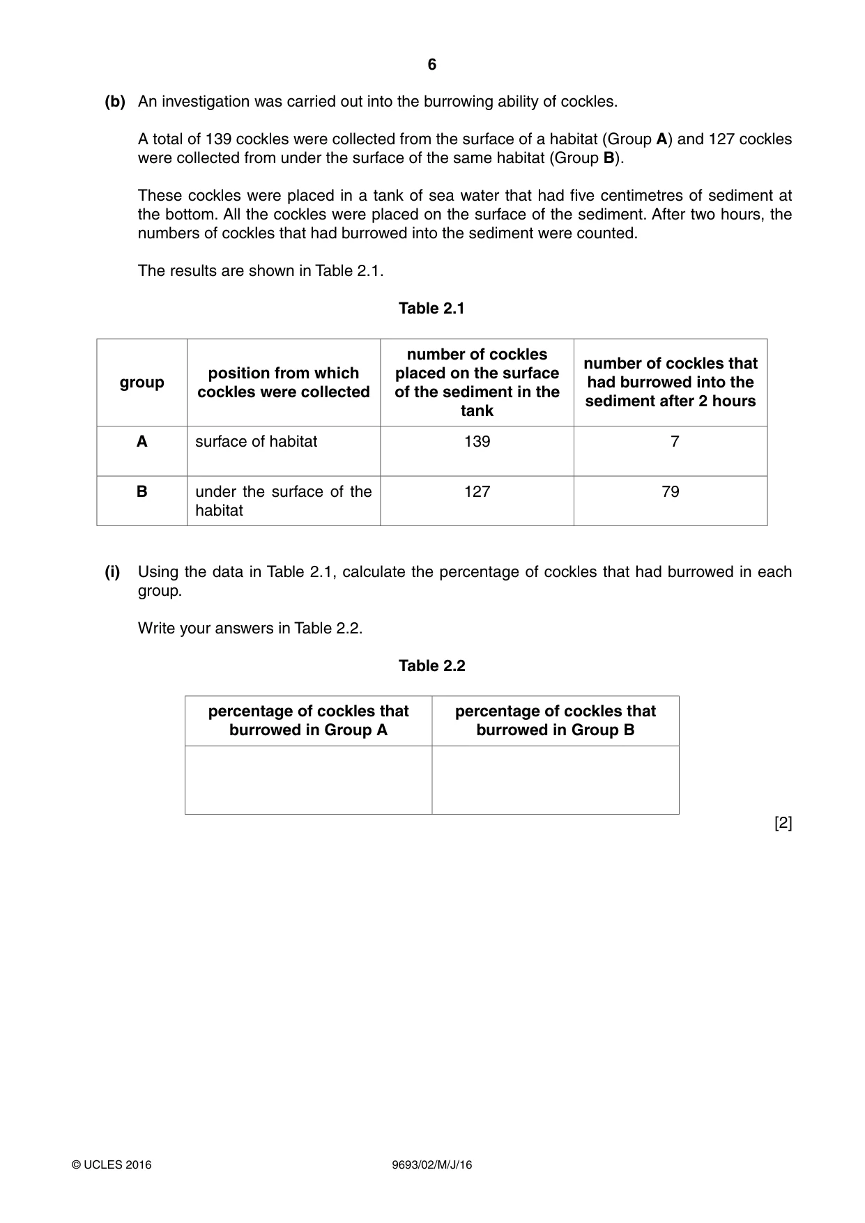 Cambridge A Level Marine Science 9693 2016 May/June Paper 2 · Variant 0 question paper, page 6 of 12
