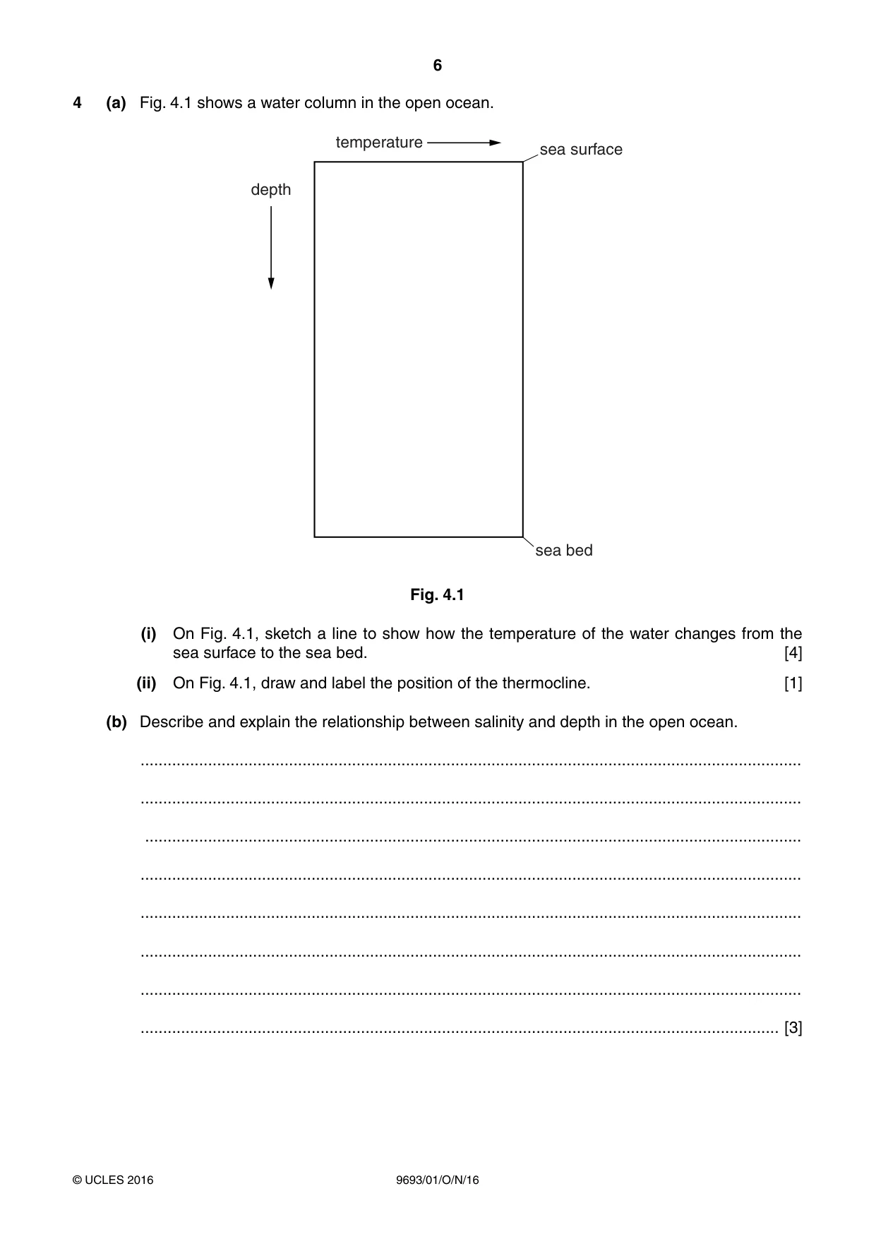 Cambridge A Level Marine Science 9693 2016 Oct/Nov Paper 1 · Variant 1 question paper, page 6 of 16