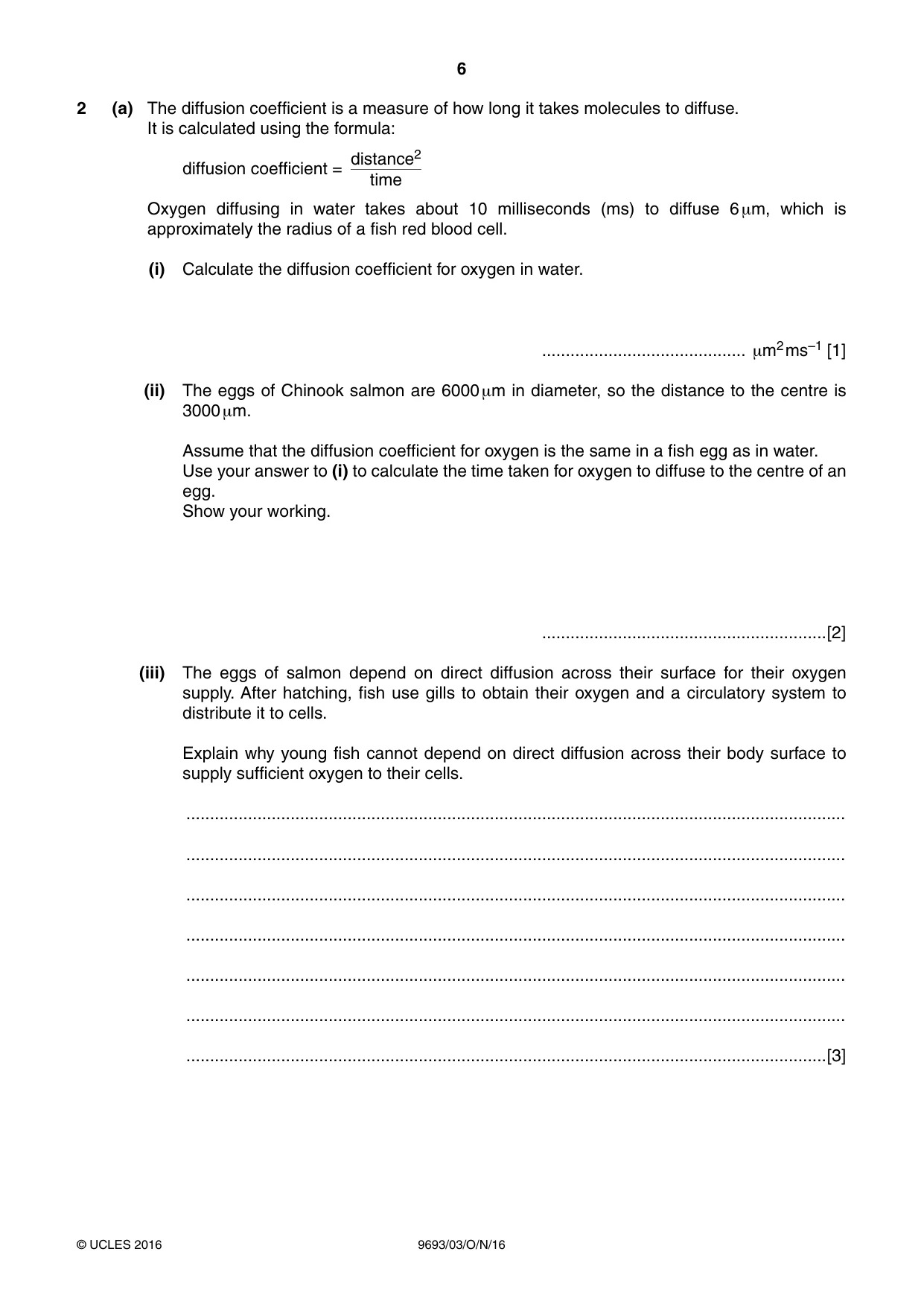 Cambridge A Level Marine Science 9693 2016 Oct/Nov Paper 3 · Variant 1 question paper, page 6 of 20